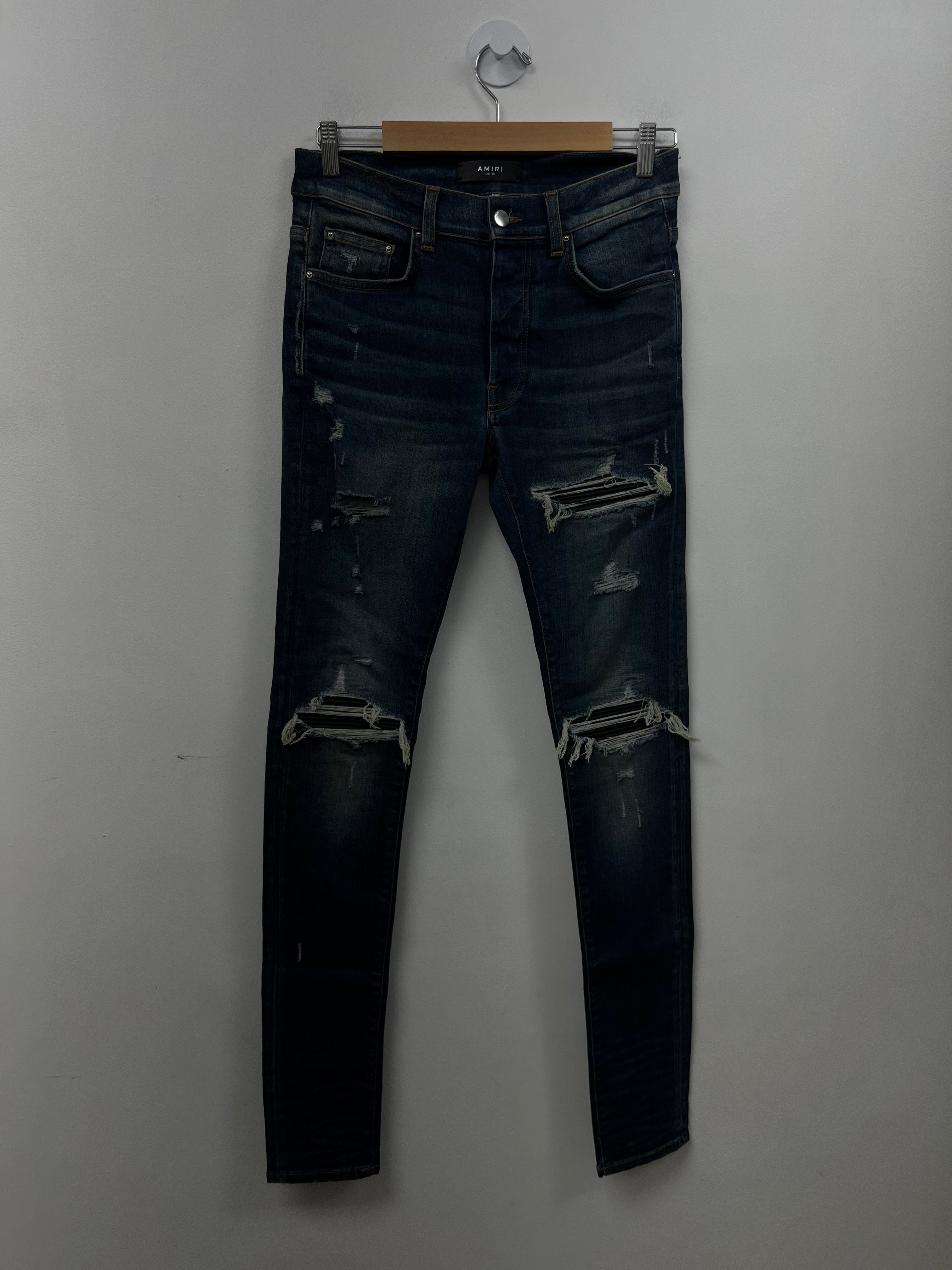 Amiri MX1 Deep Classic Black Patch Jeans