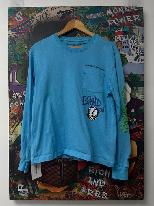 Chrome Hearts Matty Boy Brain New LS Blue Used
