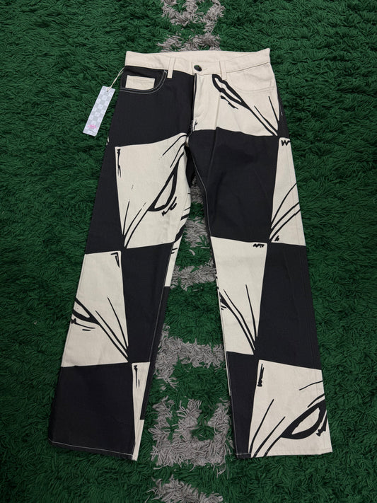 Matty 99 Eyes Denim White New 30 With Tags