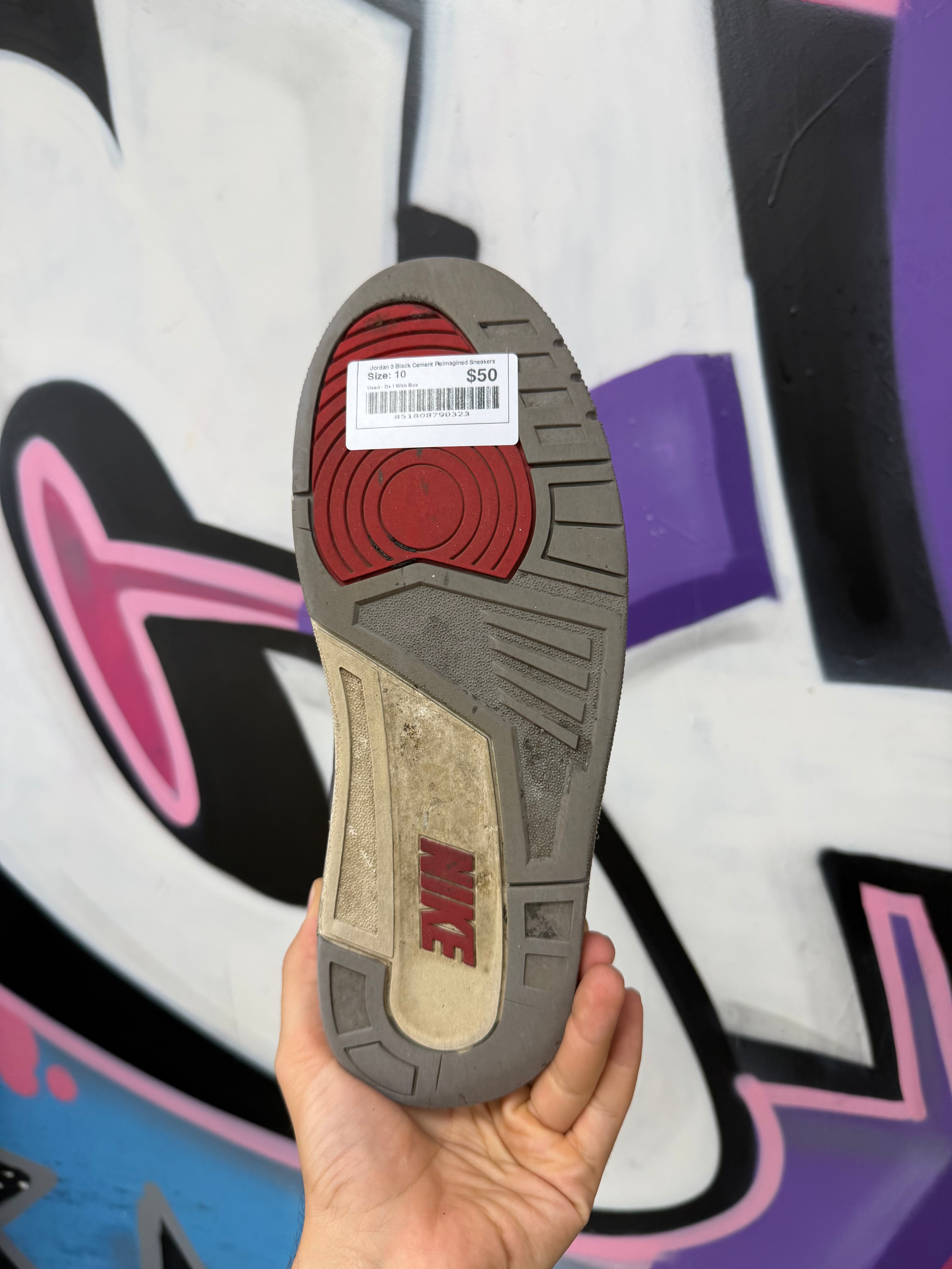 Jordan 3 Black Cement Reimagined Sneakers