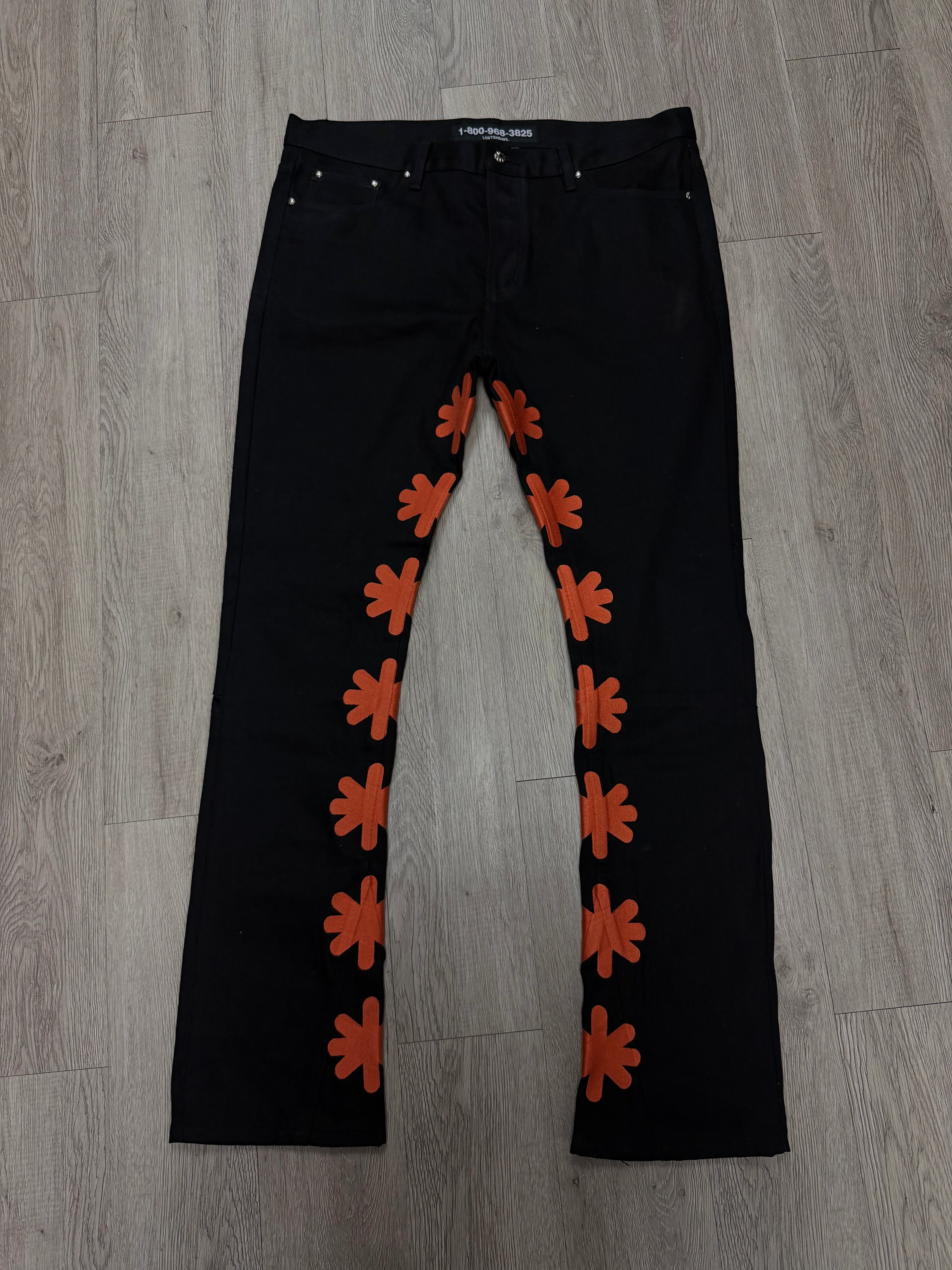 LostSHDWS Black Orange Jeans