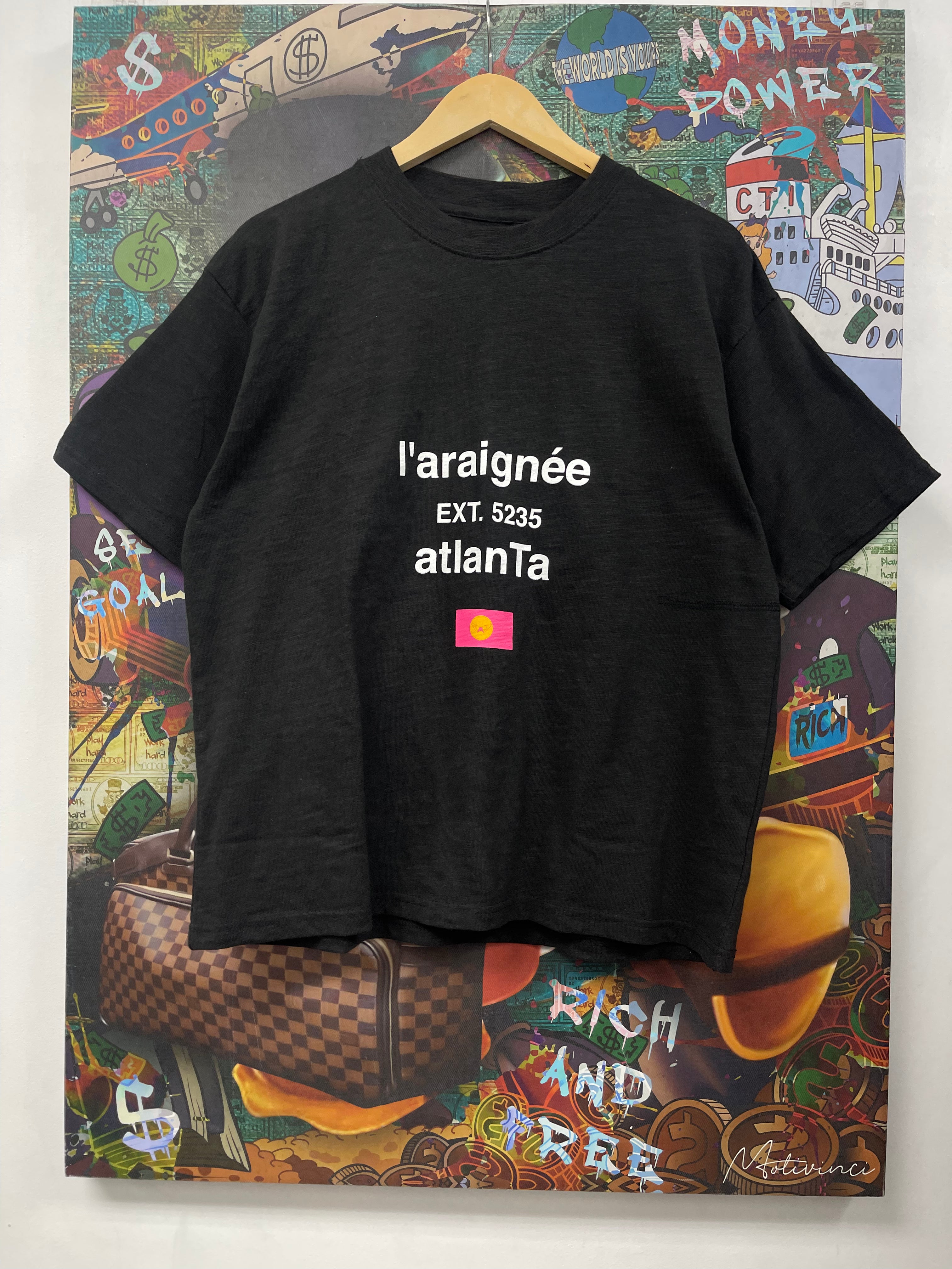 Sp5der Black Pink L'araignee Atlanta Tee