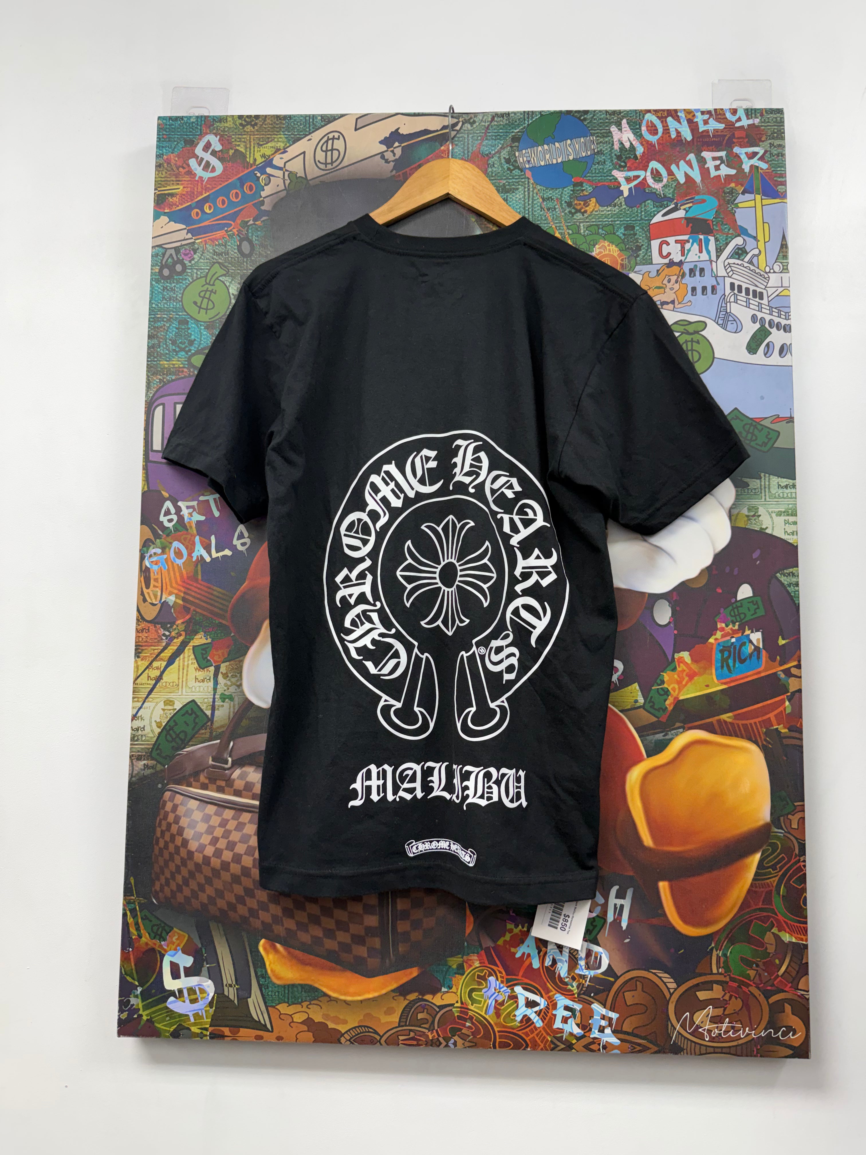 Chrome  Hearts Black Malibu Horseshoe Tee
