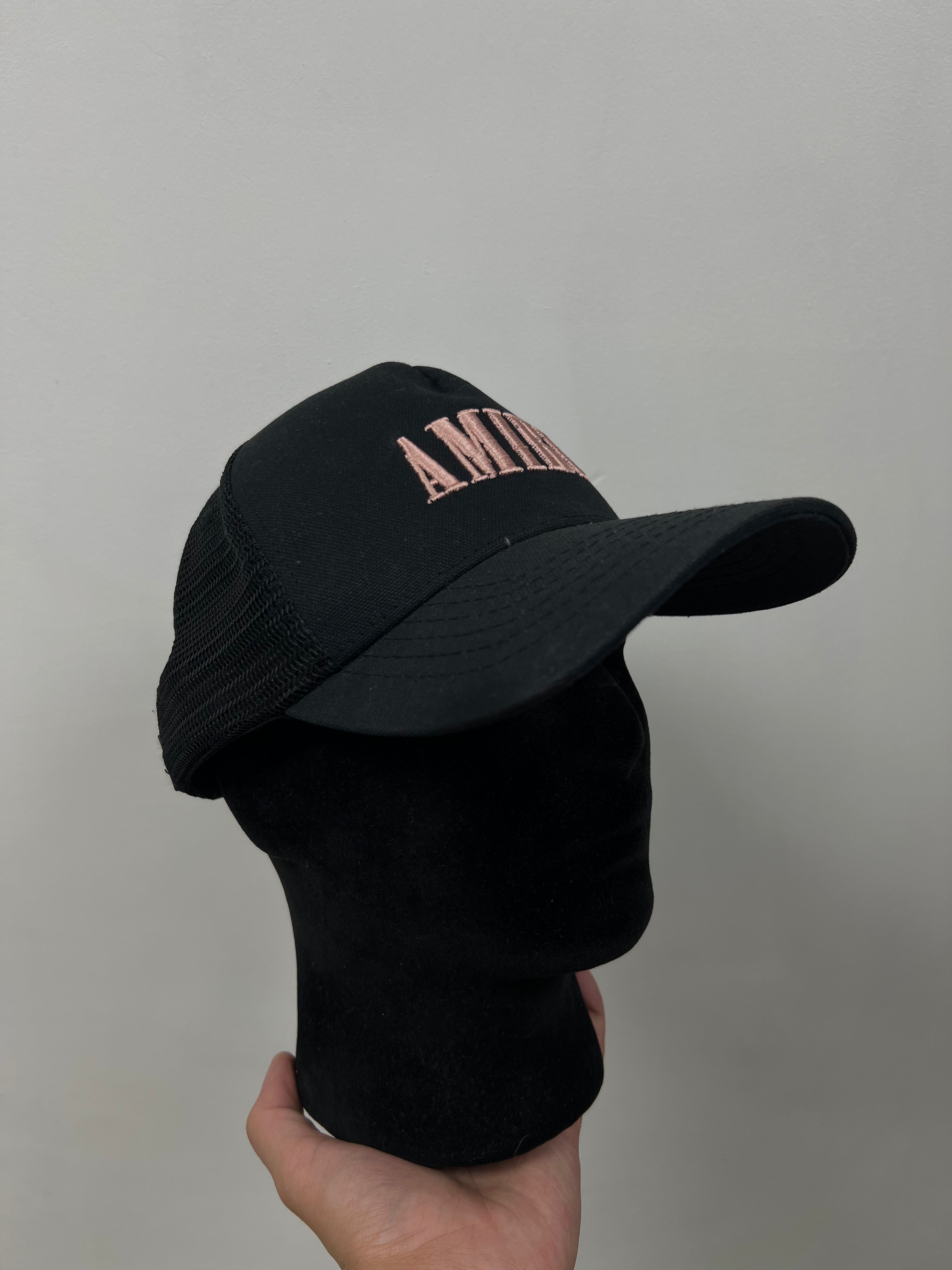 Amiri Black Pink Core Logo Hat