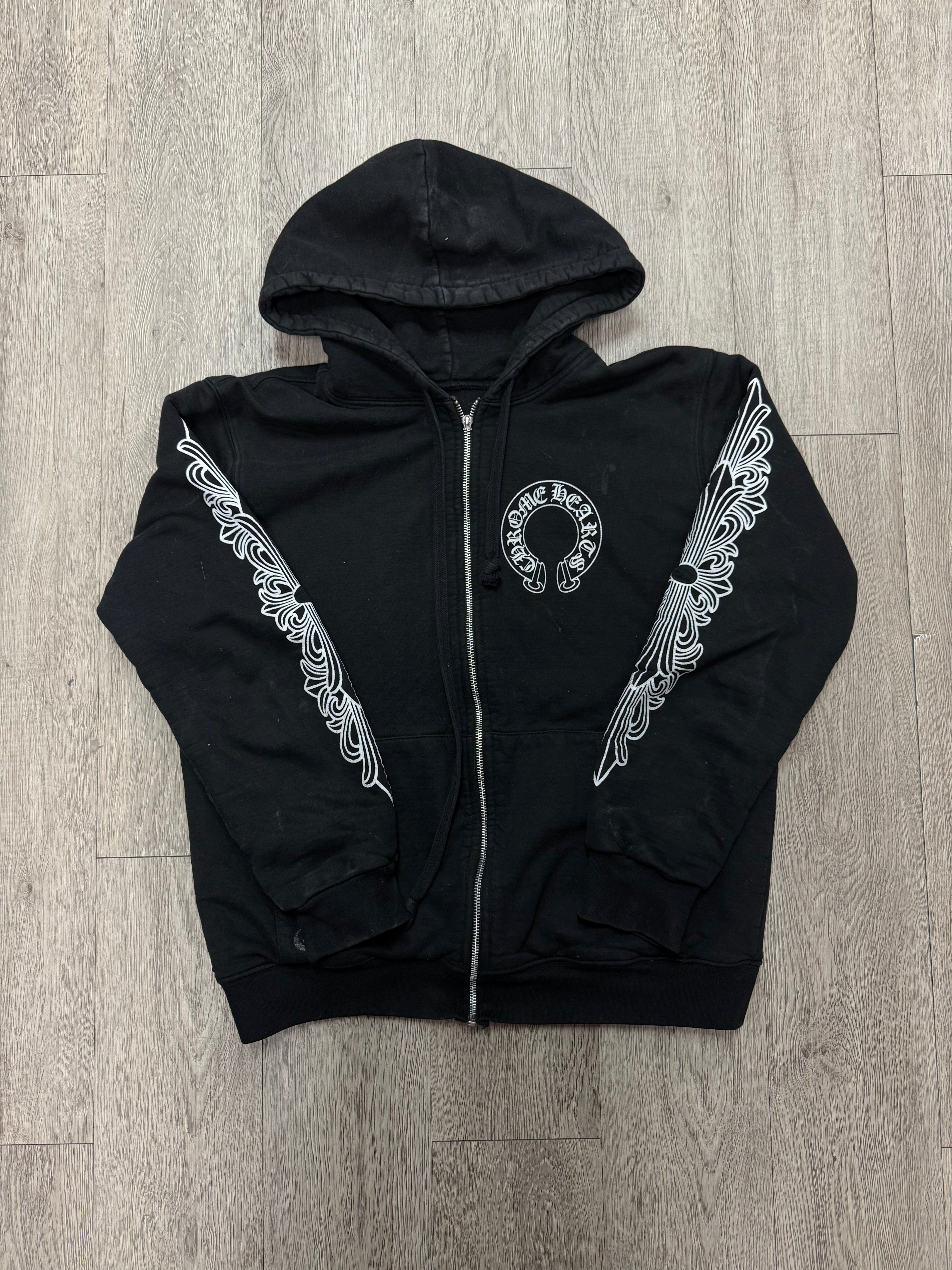 Chrome Hearts Floral Horseshoe Thermal Lined (Missing Zipper) Zip Up