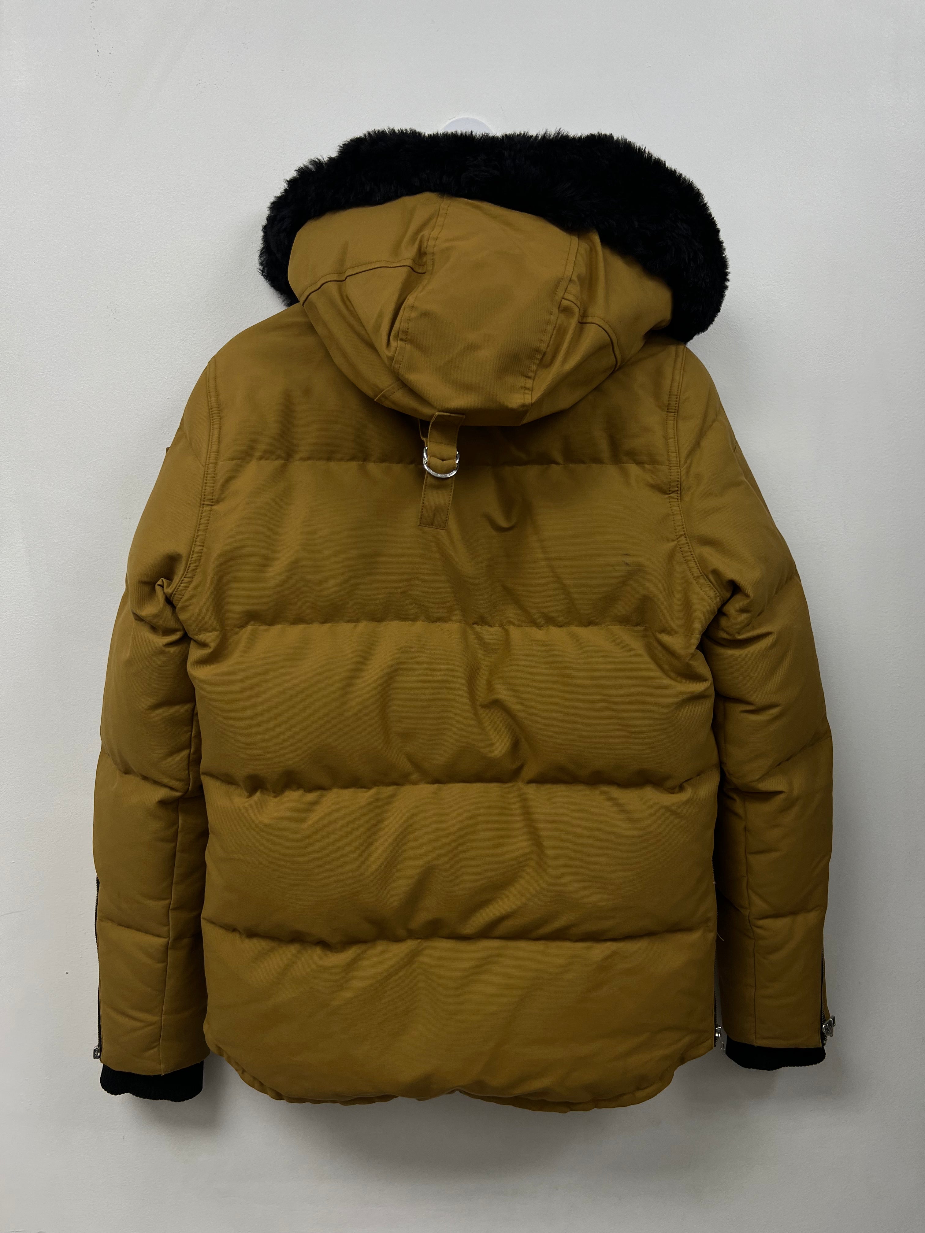 Moose Knuckles Tan Black Fur 3Q Parka