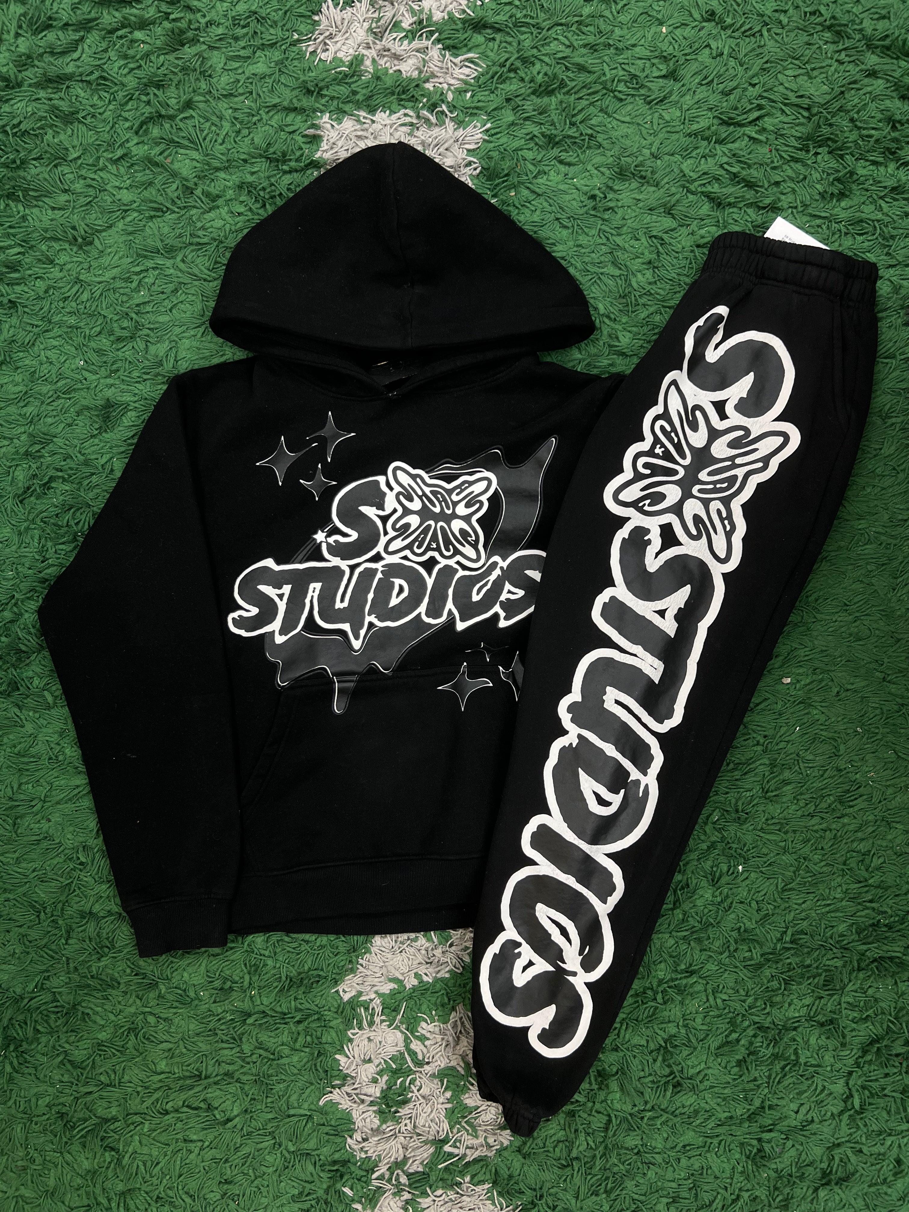 SB Studios Black White Sweatsuit