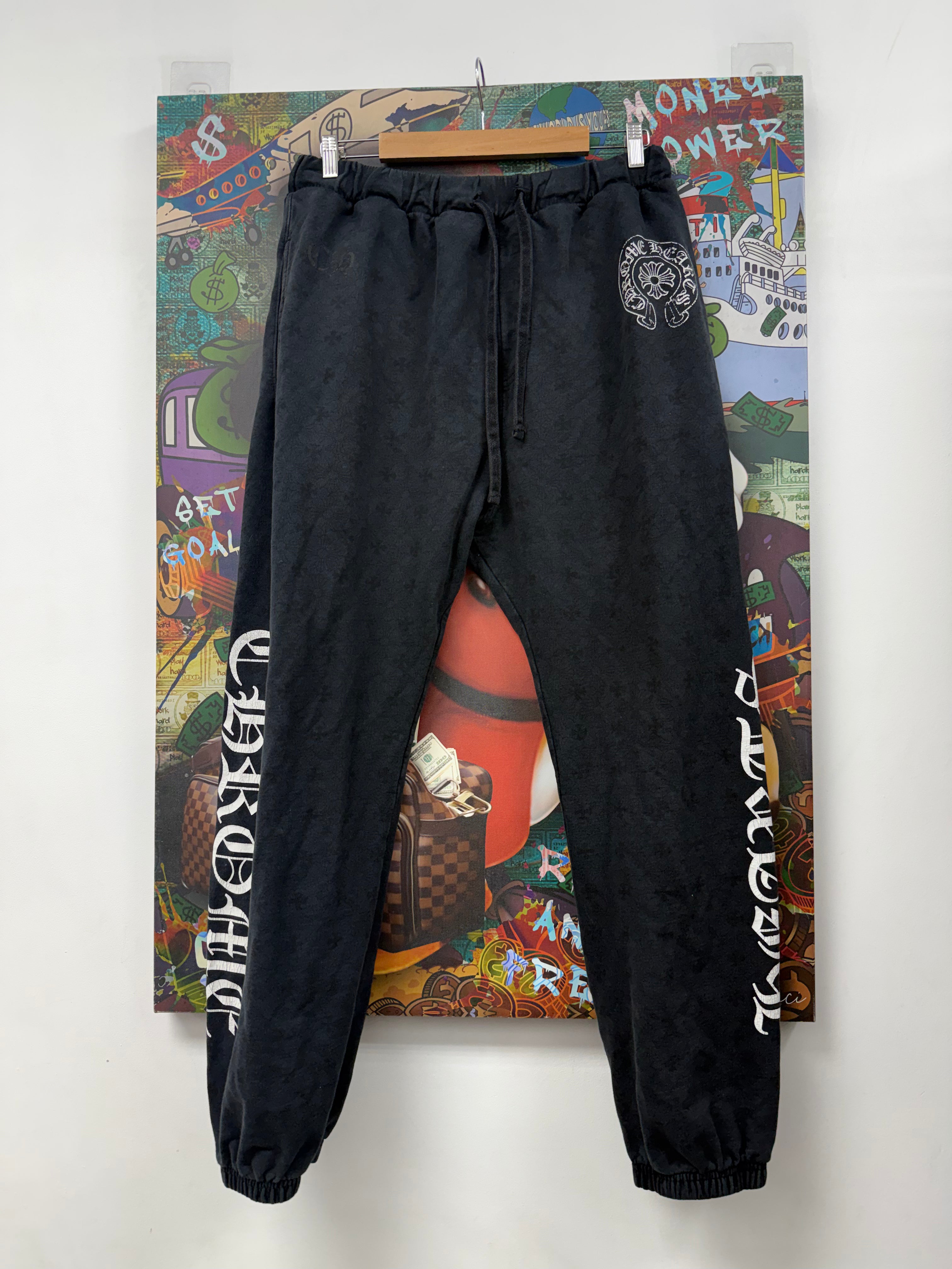 Chrome  Hearts Black Monogram Horseshoe Sweats