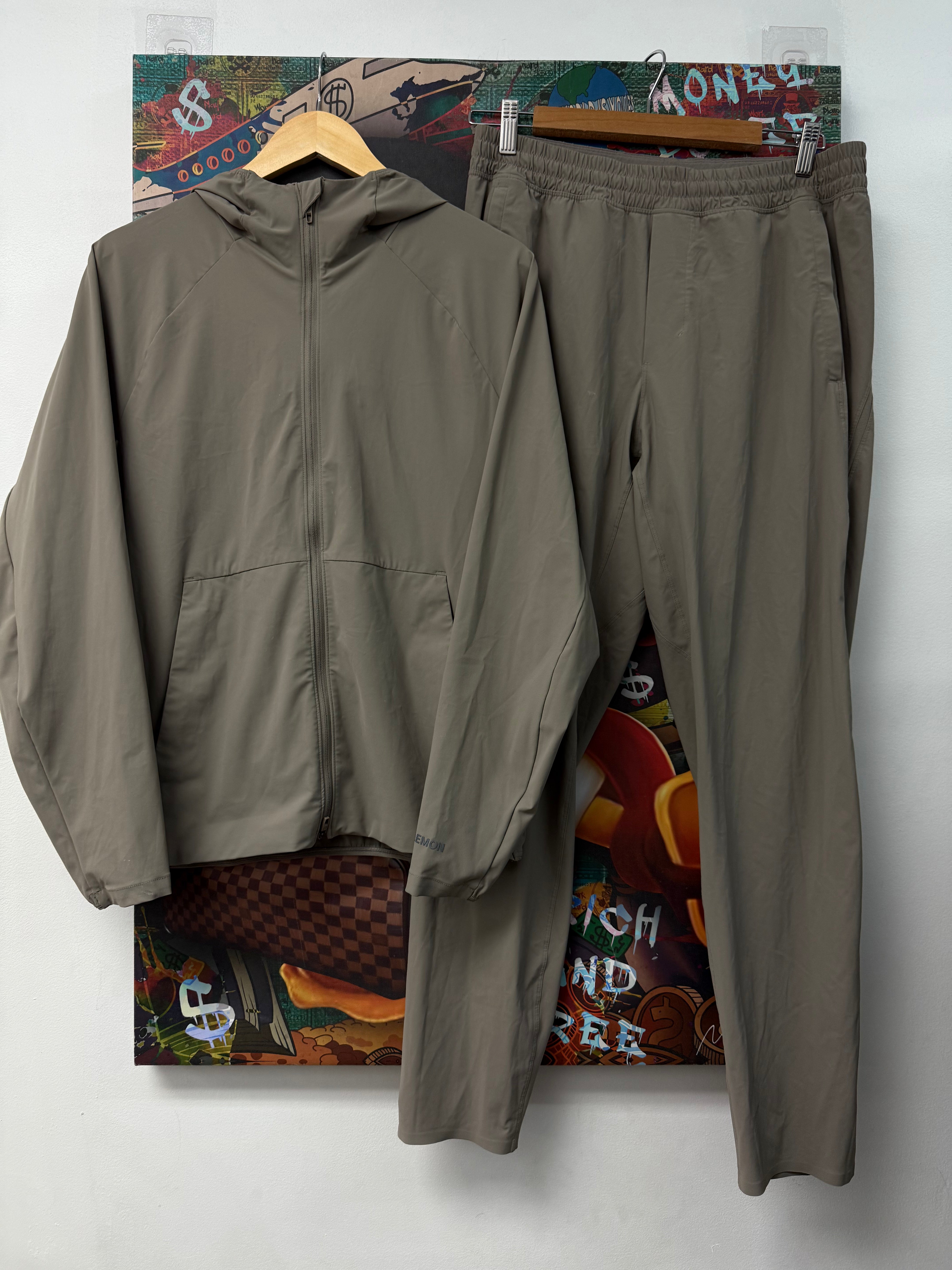Lululemon Tan Wind Breaker Set