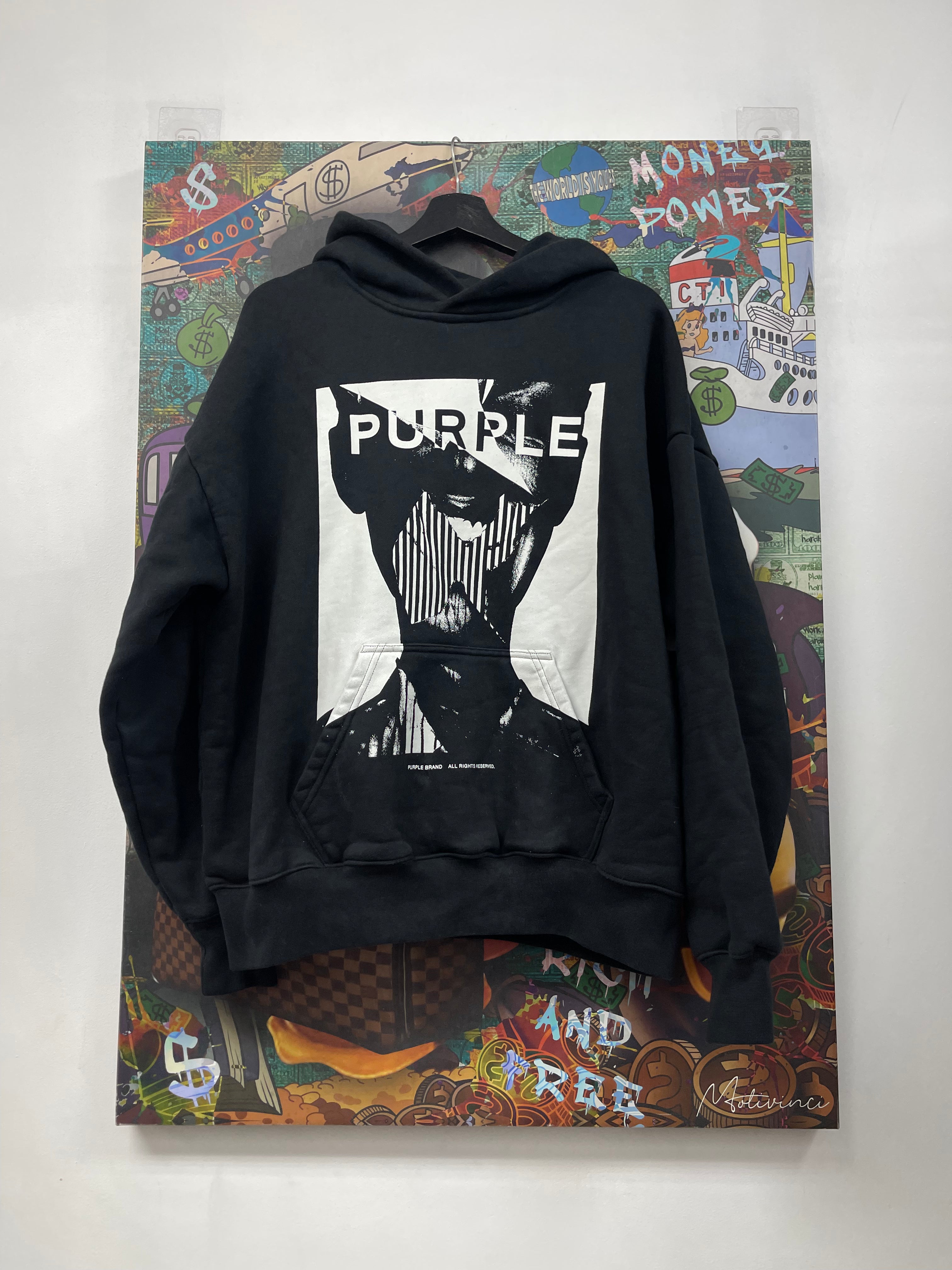 Purple Brand Facecard Hoodie