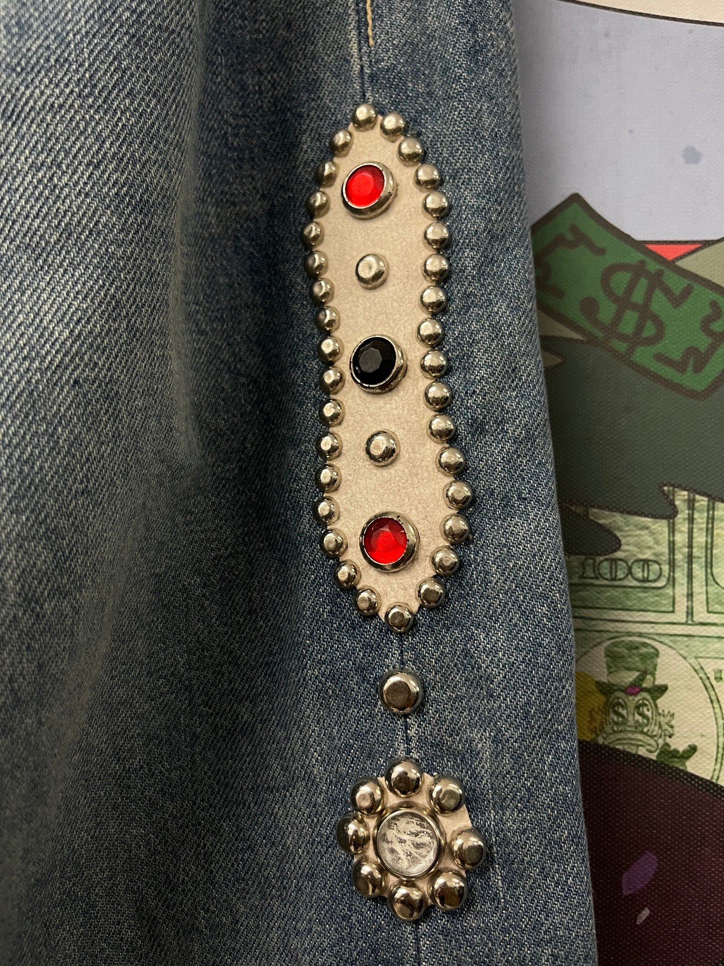 Kapital Light Wash Studded Jeans Used