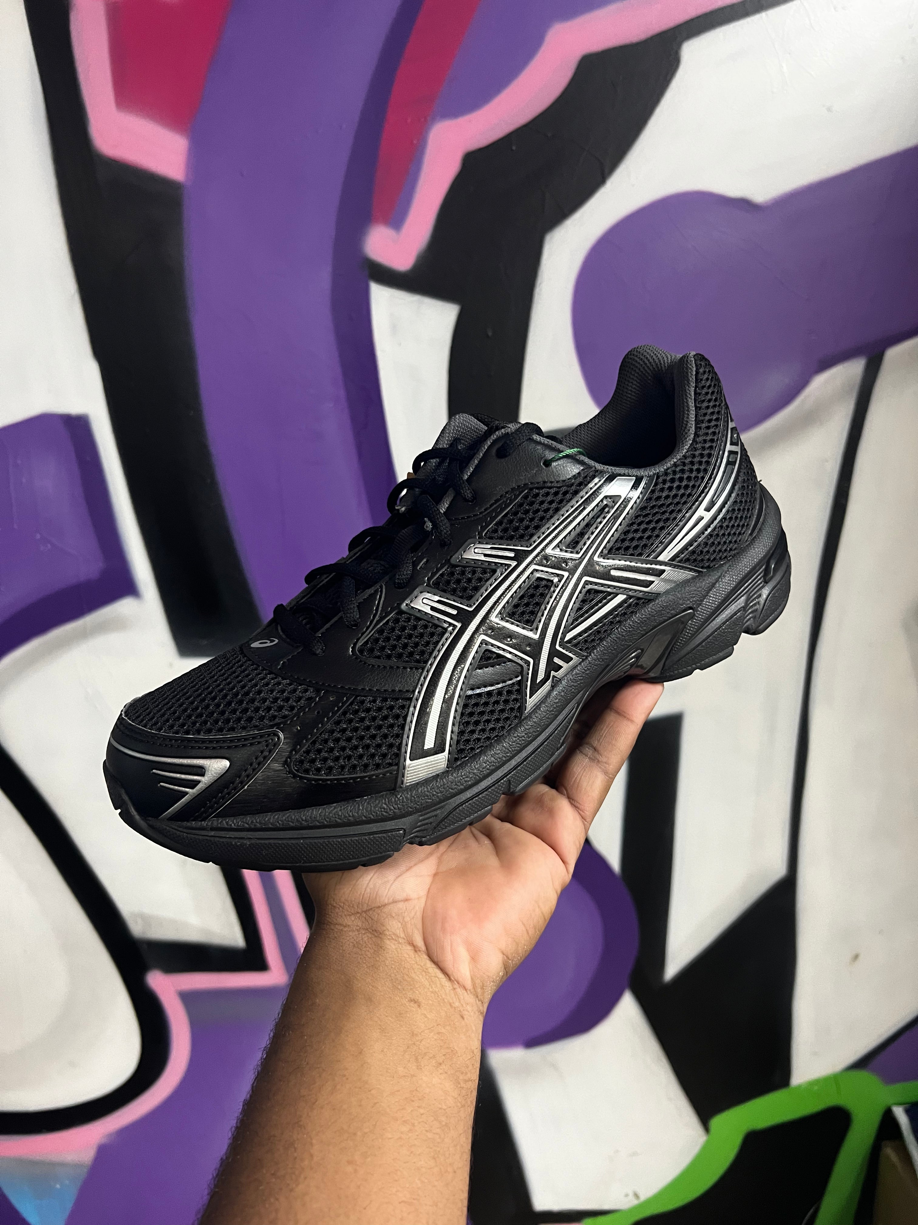 ASICS Black Pure Silver Gel-1130 Sneakers