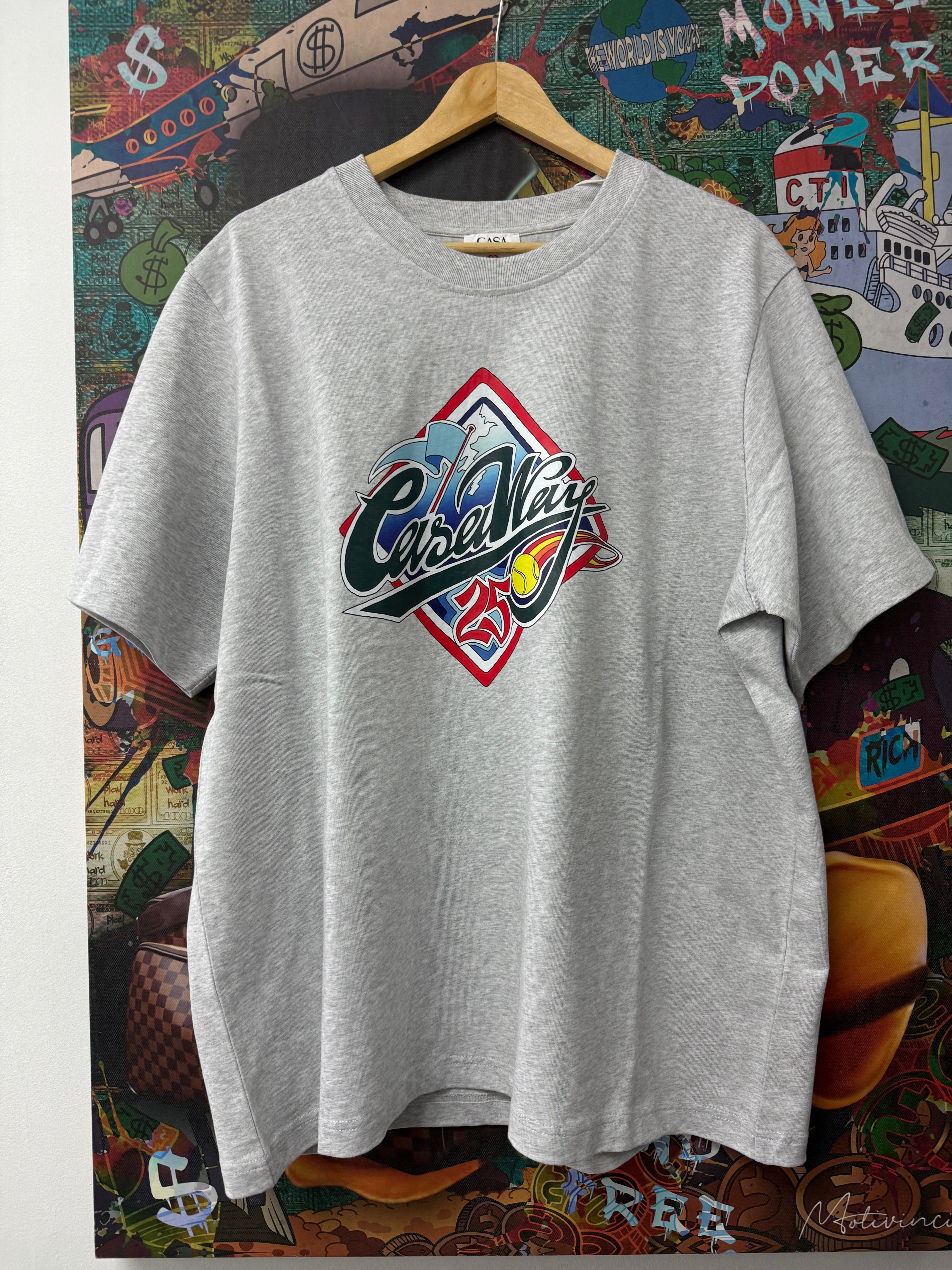 Casablanca Casa Way World Series Tee Grey New XXL With Tags