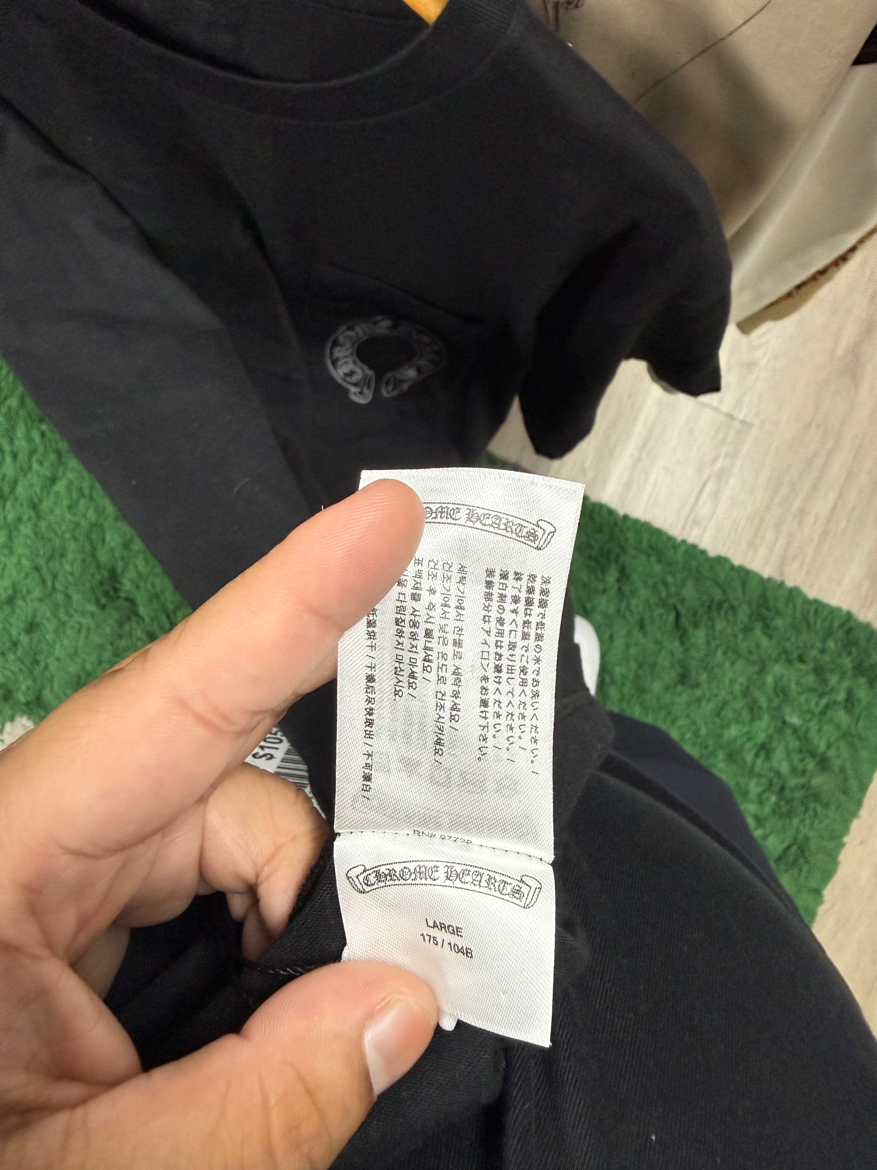 Chrome  Hearts Black Las Vegas 20th Anniversary Horseshoe Tee