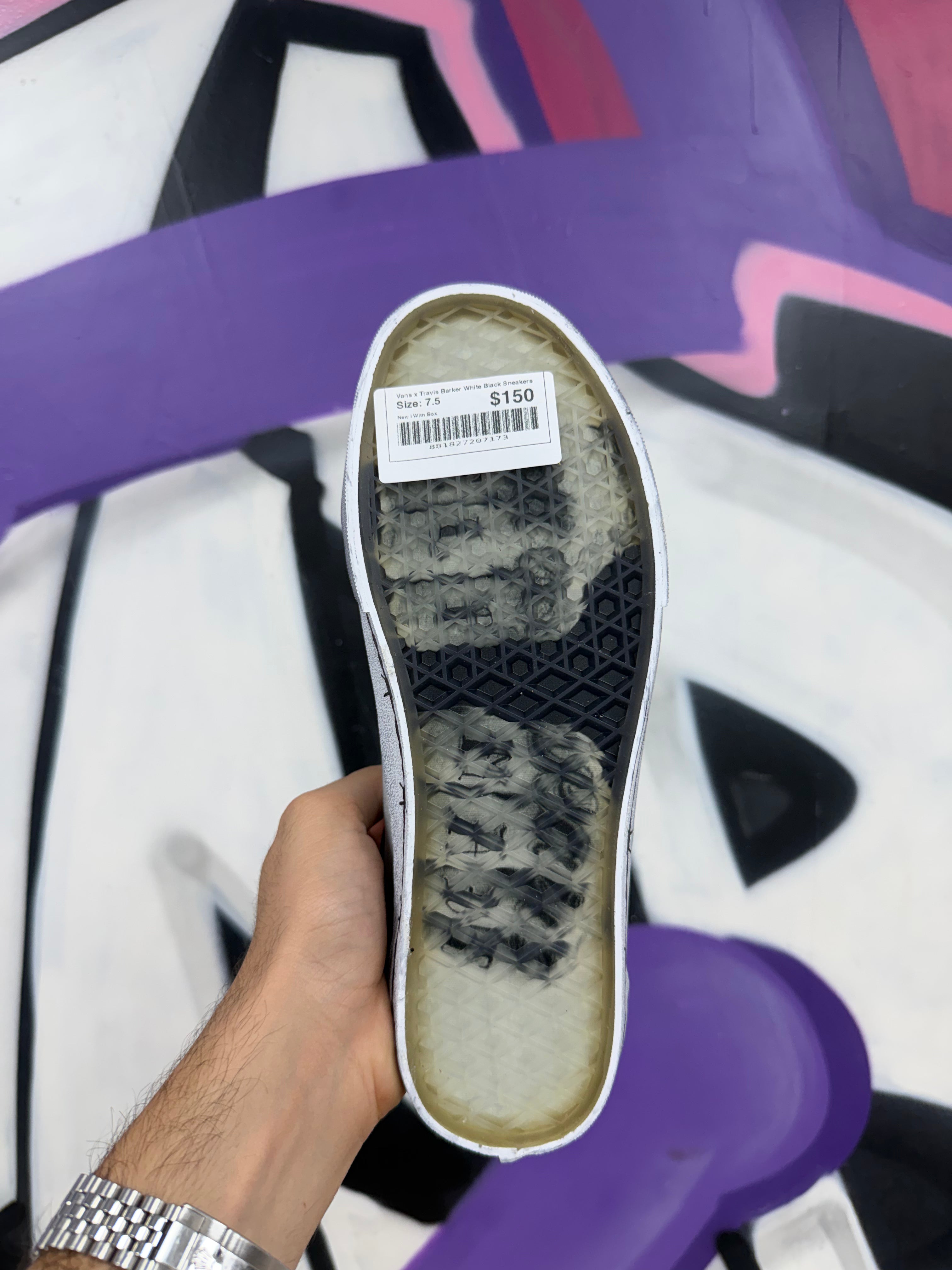 Vans x Travis Barker White Black Sneakers