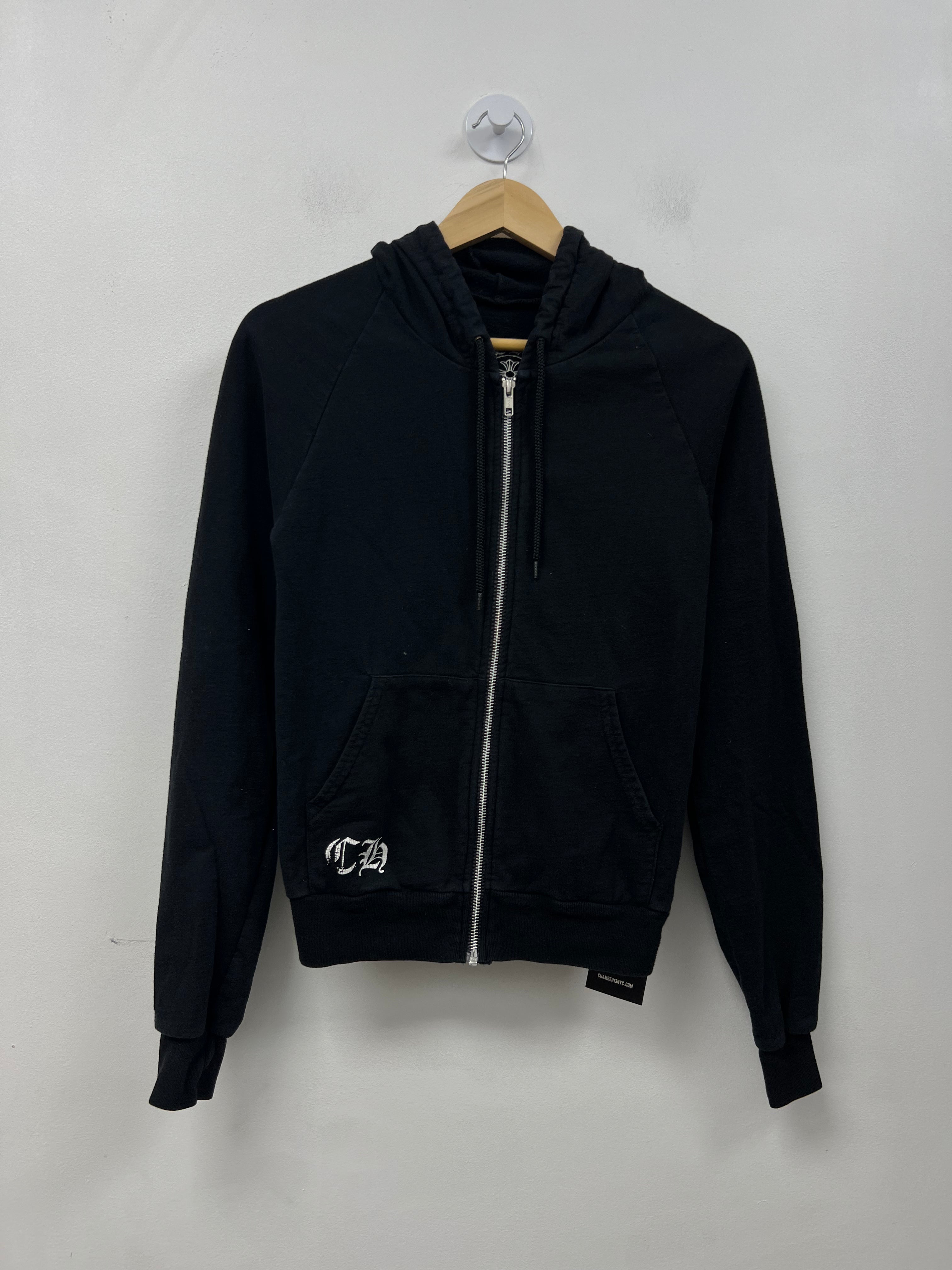 Chrome Hearts Black Horseshoe Zip Up Hoodie