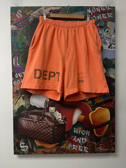 Gallery Dept Orange Shorts  Used
