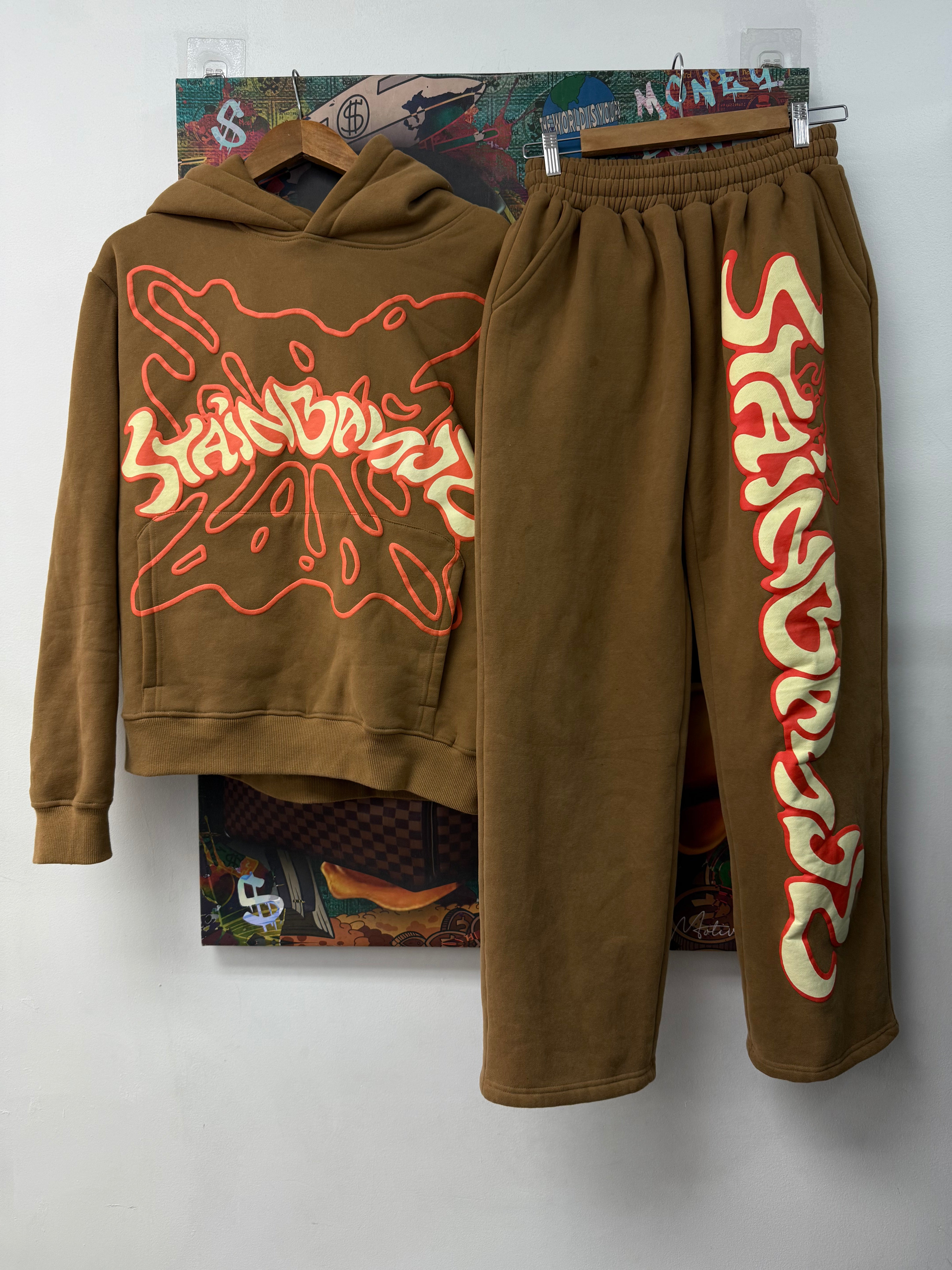 SB Studios Tan Orange Sweatsuit