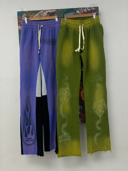 Lost Women's Sweats Lavender & Olive