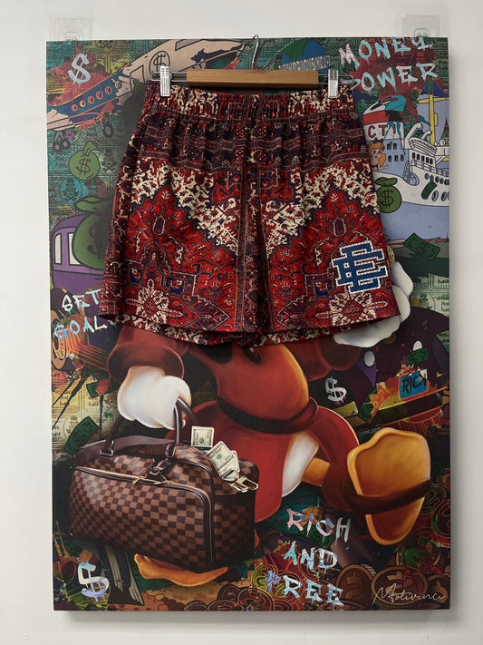EE Red Blue Shorts  Used