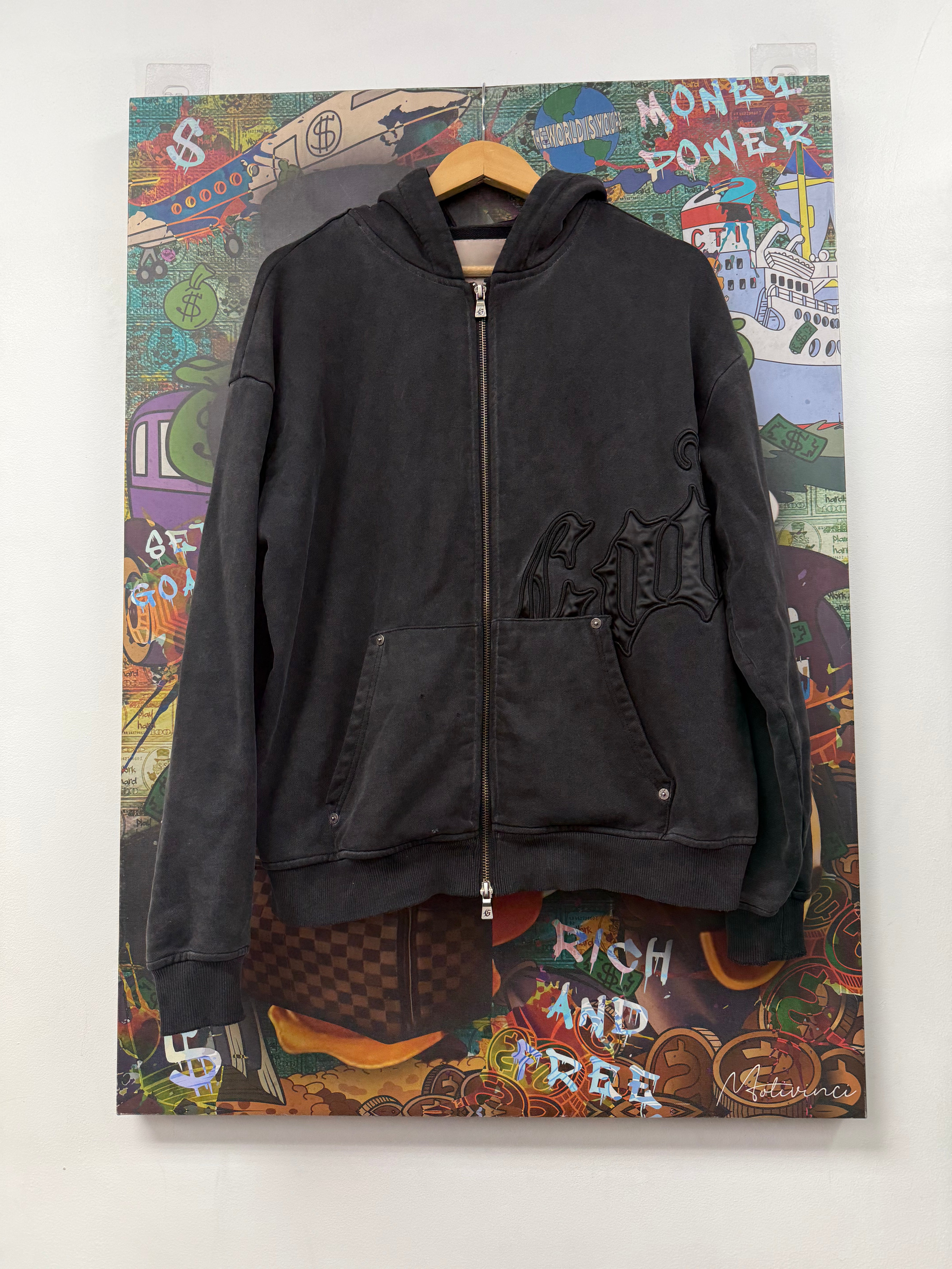 Godspeed Double Black OG Zip Up Hoodie
