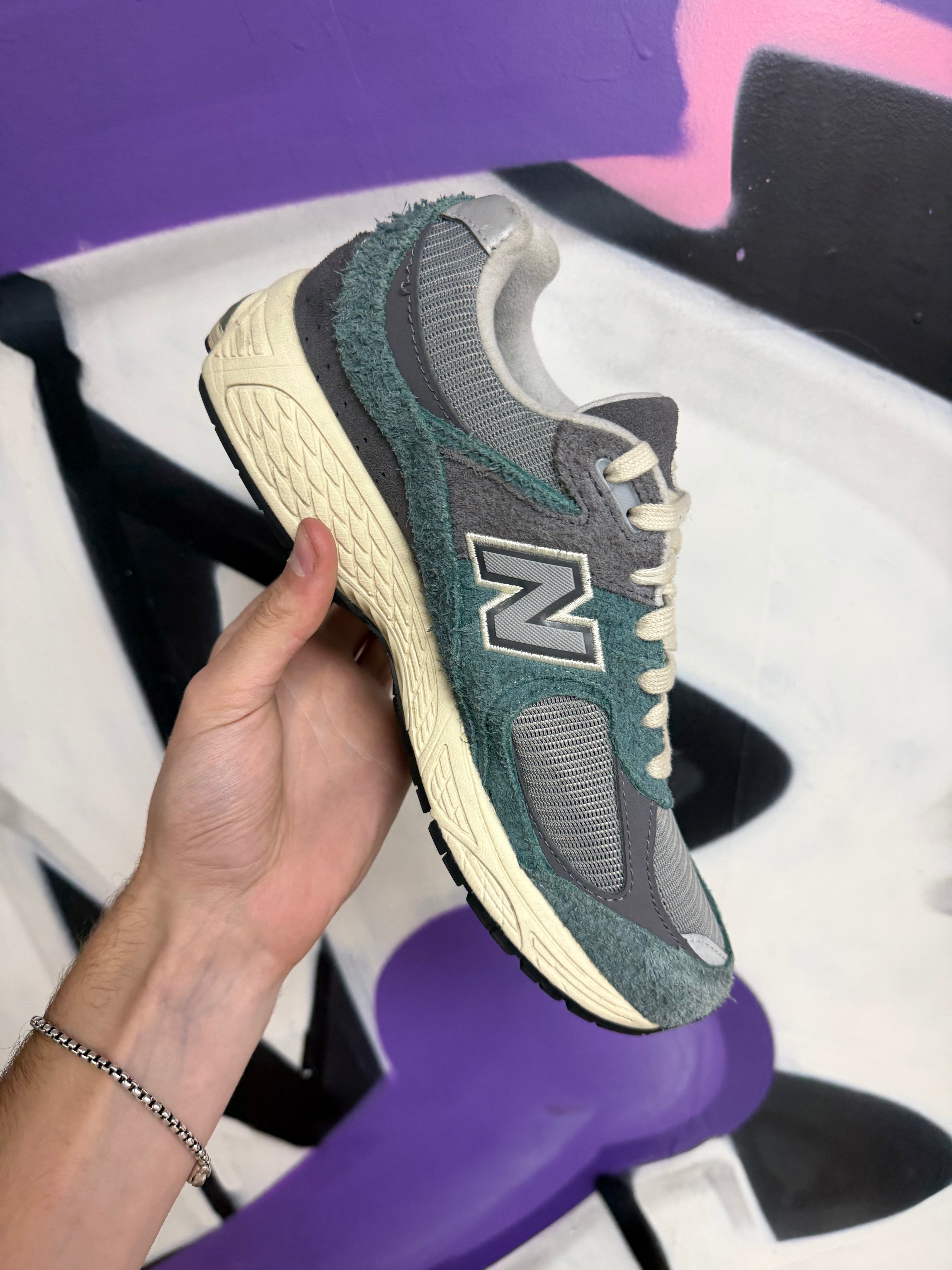 New Balance 2002R Teal Grey Sneakers