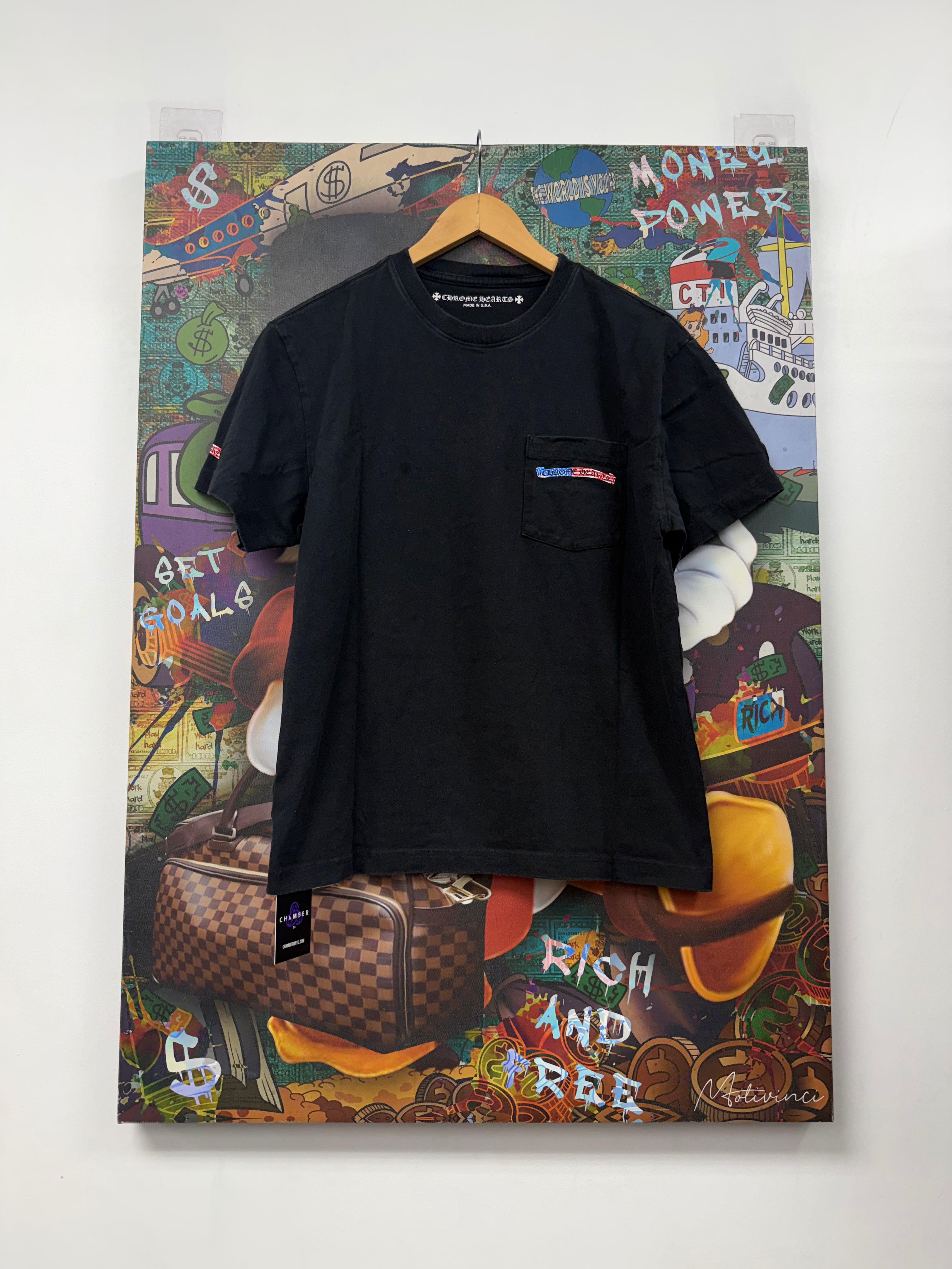 Chrome  Hearts Black Matty Boy USA Flag Tee