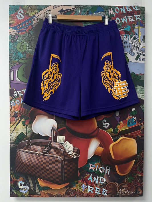 EE Warren Lotas Reaper Shorts Purple Yellow New In Plastic