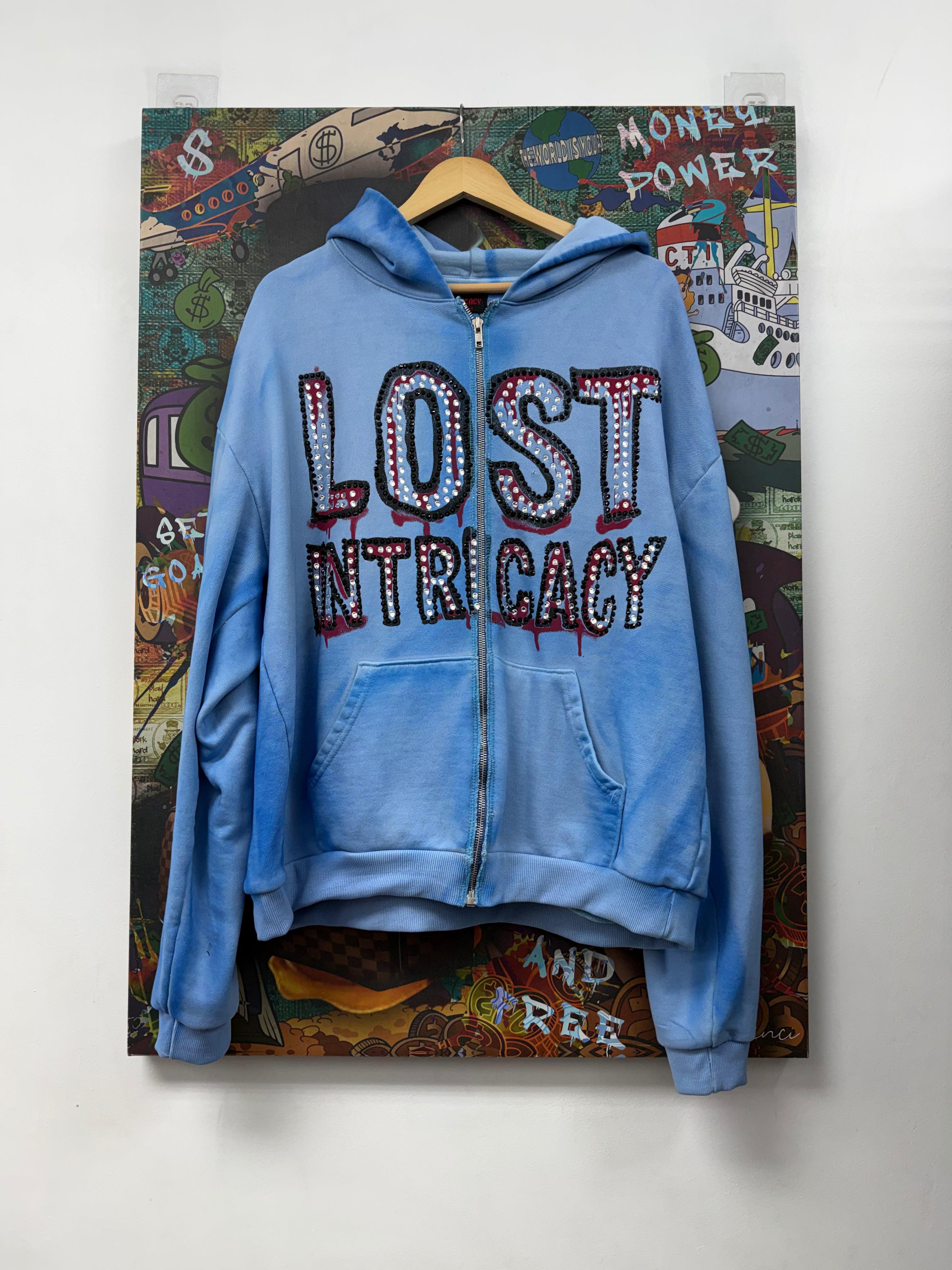 Lost Intricacy Blue Half Man Of Half Amazing Hoodie