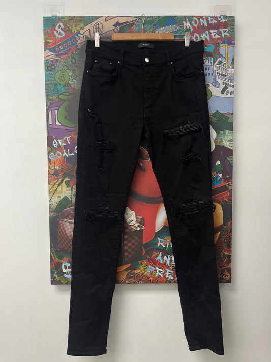 Amiri Mx1 Black Black Jeans  Used