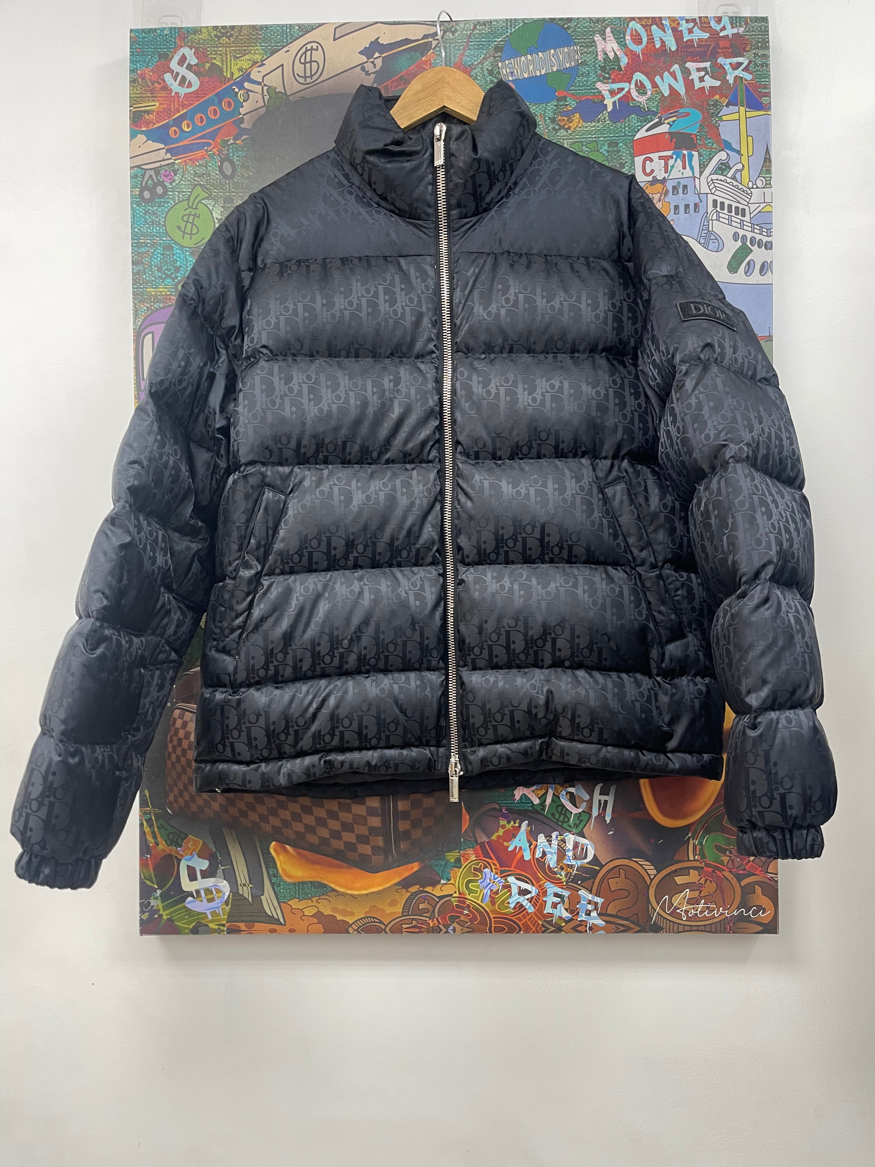 Dior Black Oblique Puffer Jacket