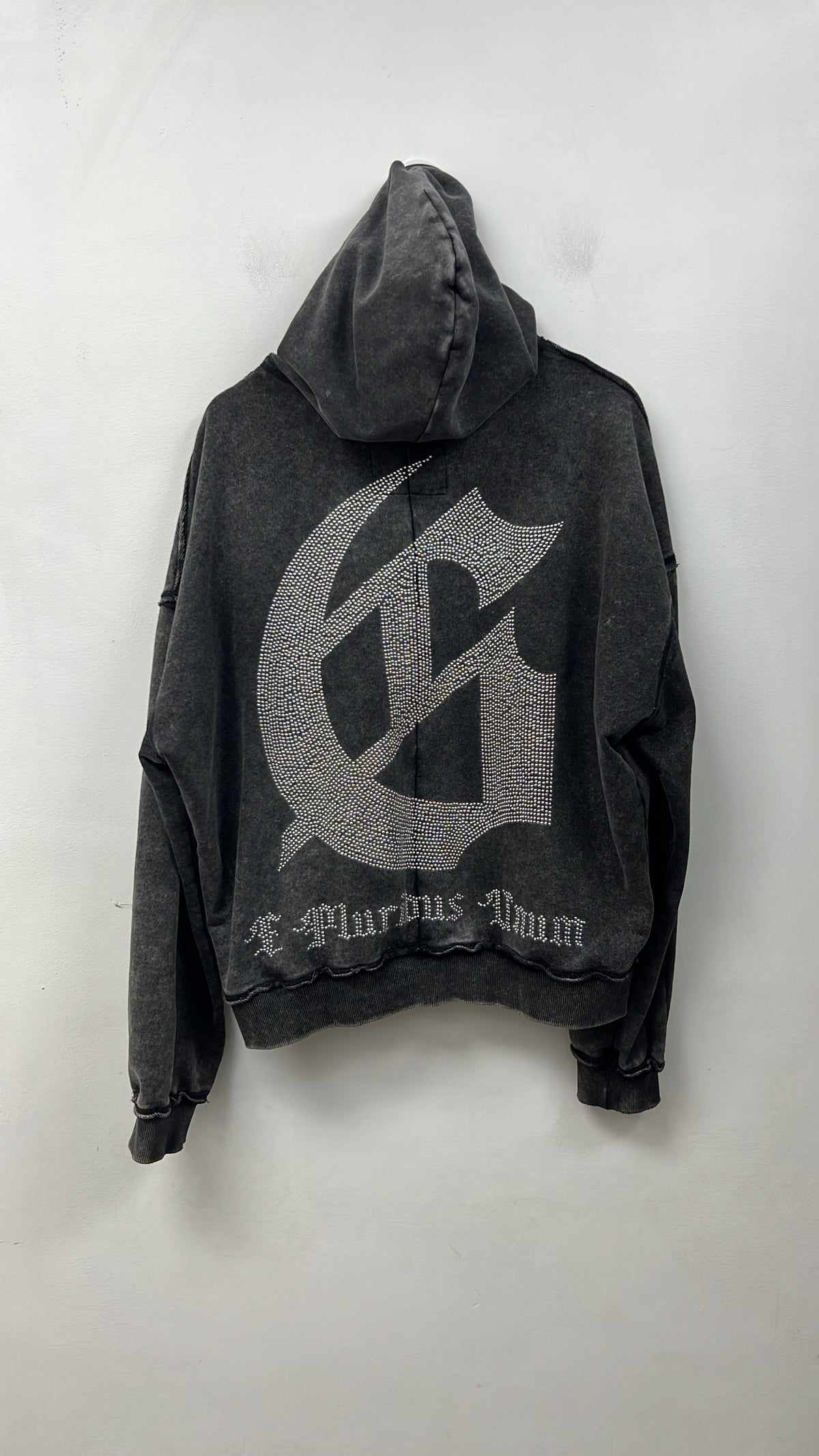 Godspeed Grey Studded Logo Zip Up