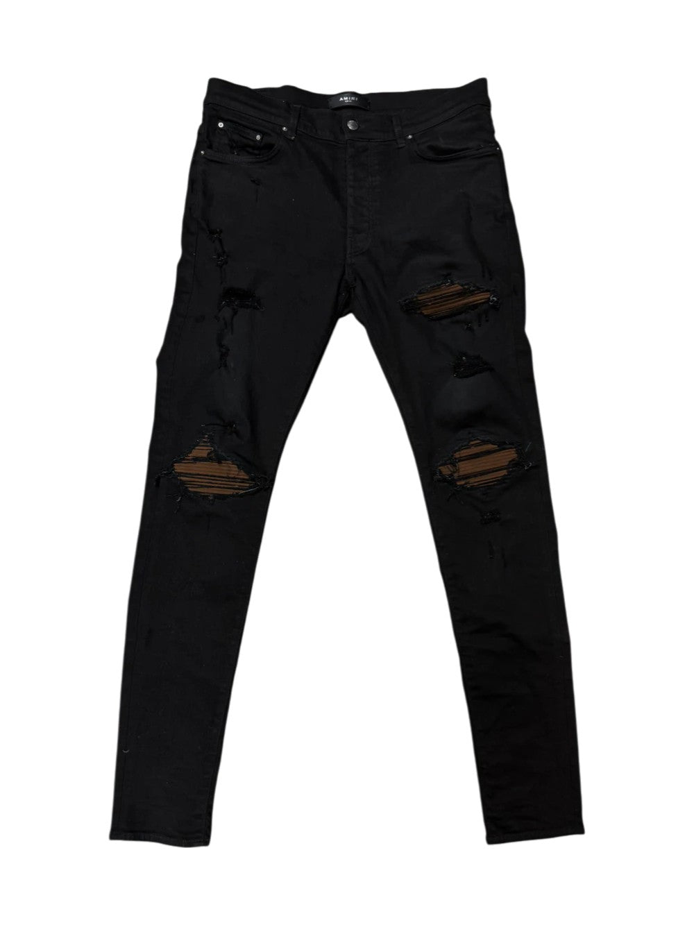 Amiri MX1 Patch Black & Brown Jeans
