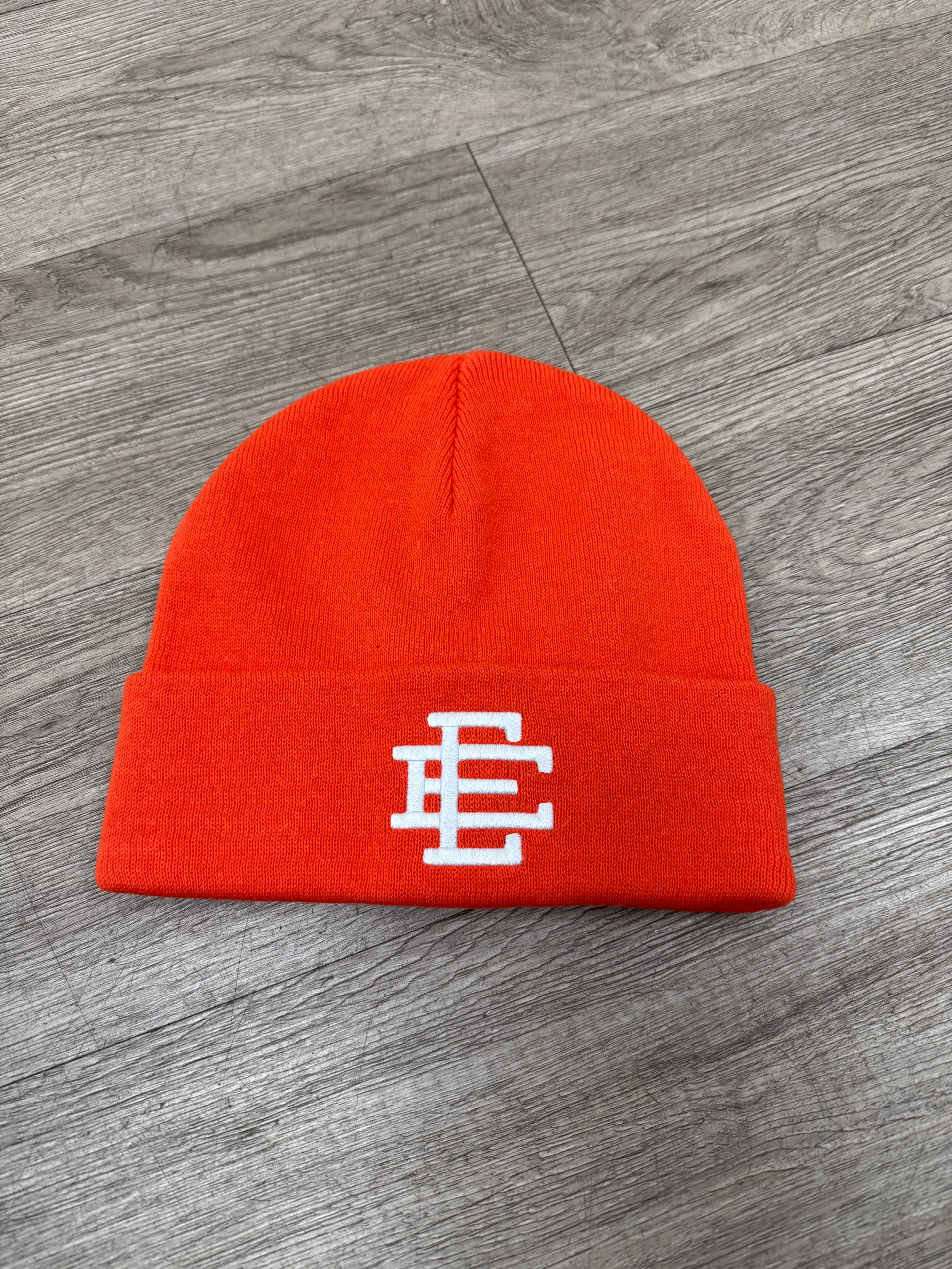 Eric Emanuel Orange White Beanie