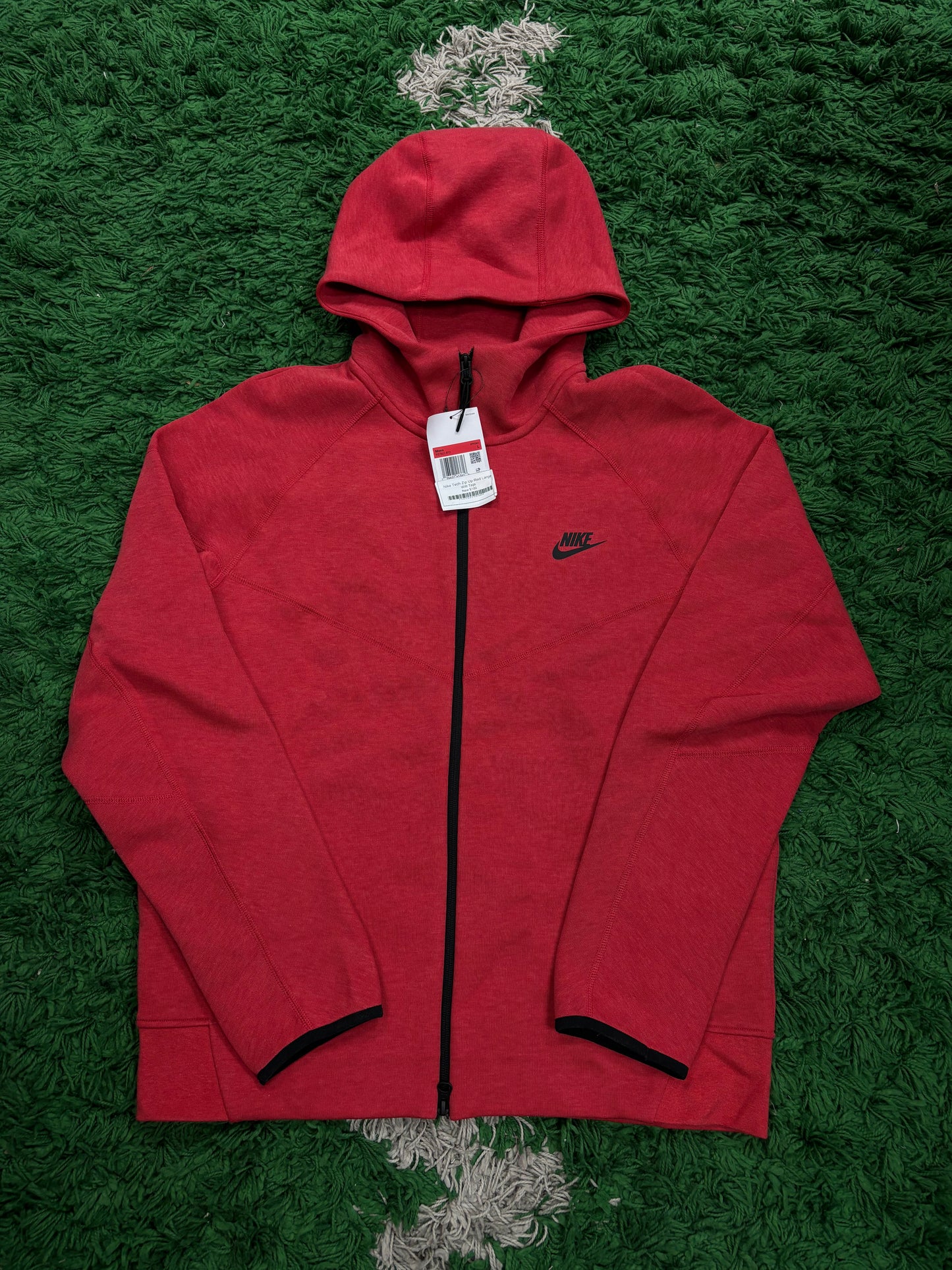 Nike Tech Zip Up Red New Large With Tags