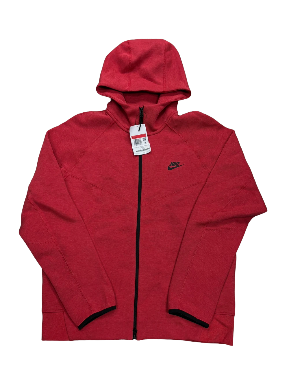 Nike Tech Zip Up Red Hoodie