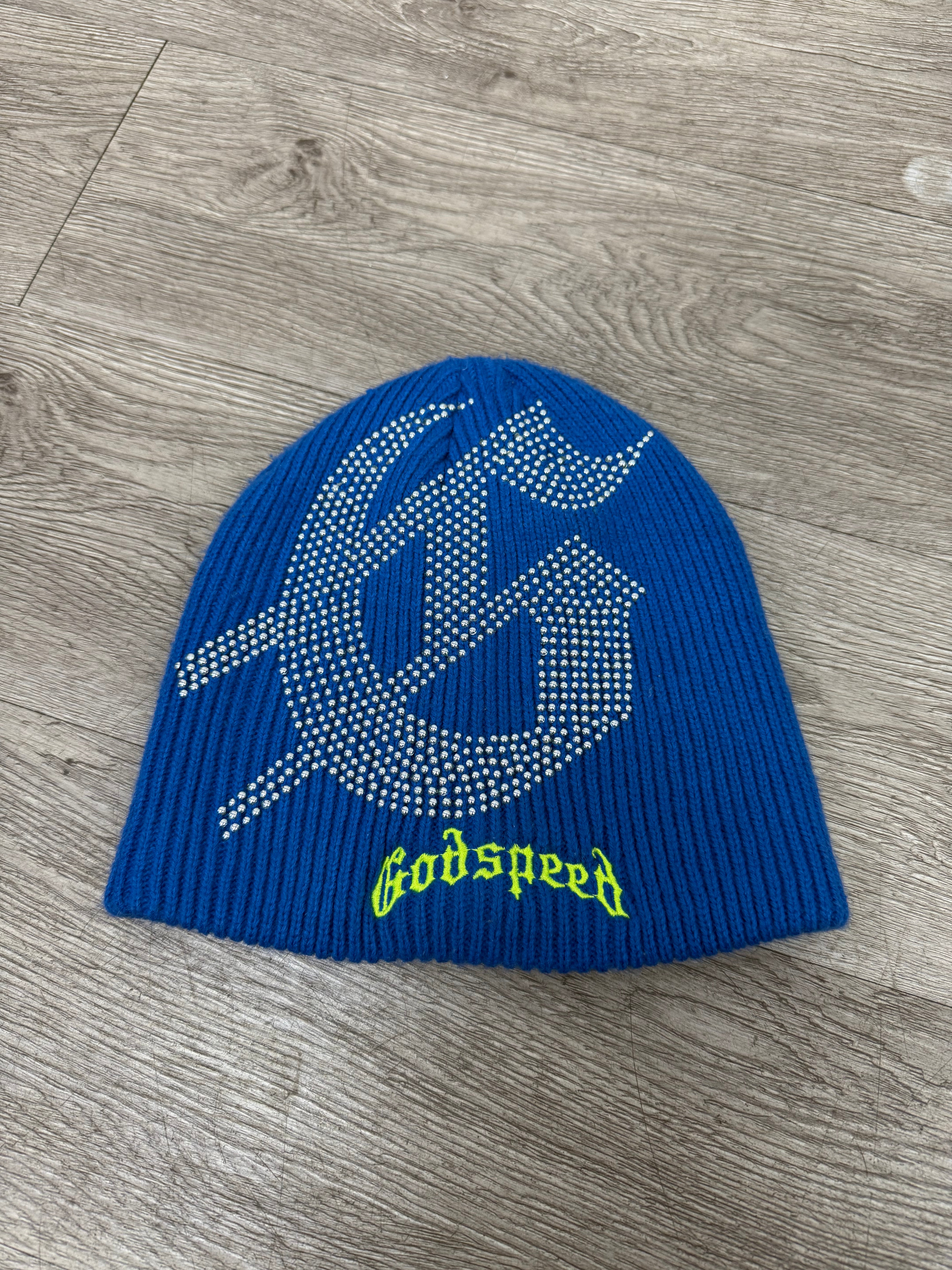 Godspeed Blue Studded Beanie