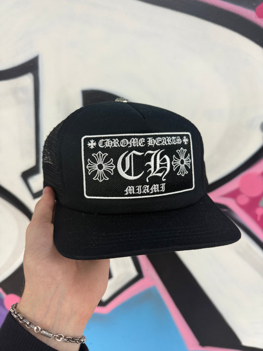 Chrome Hearts CH Miami Trucker Black New