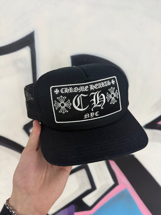 Chrome Hearts CH NYC Trucker Black New