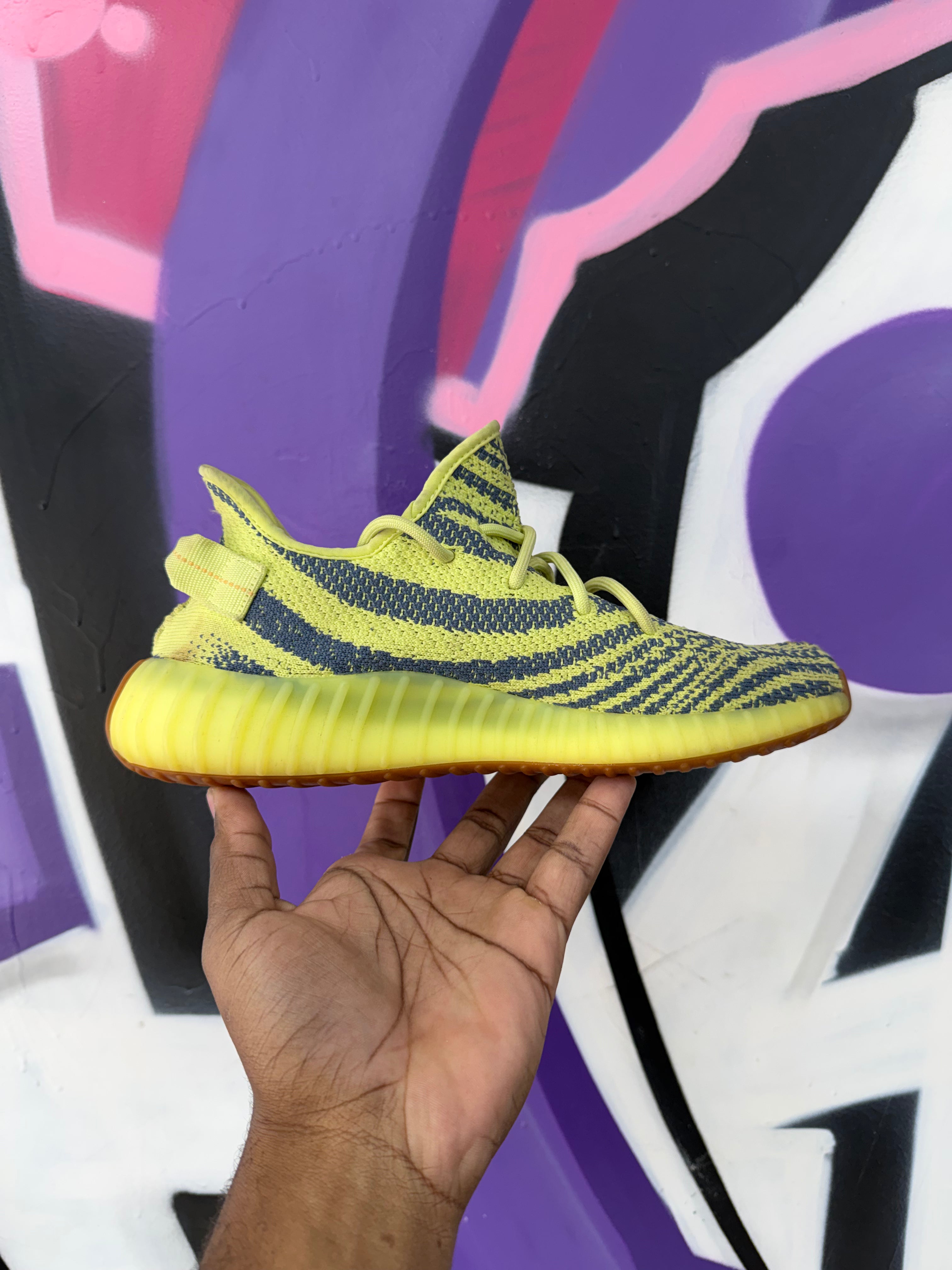 YZY 350 Semi Frozen Yellow Sneakers