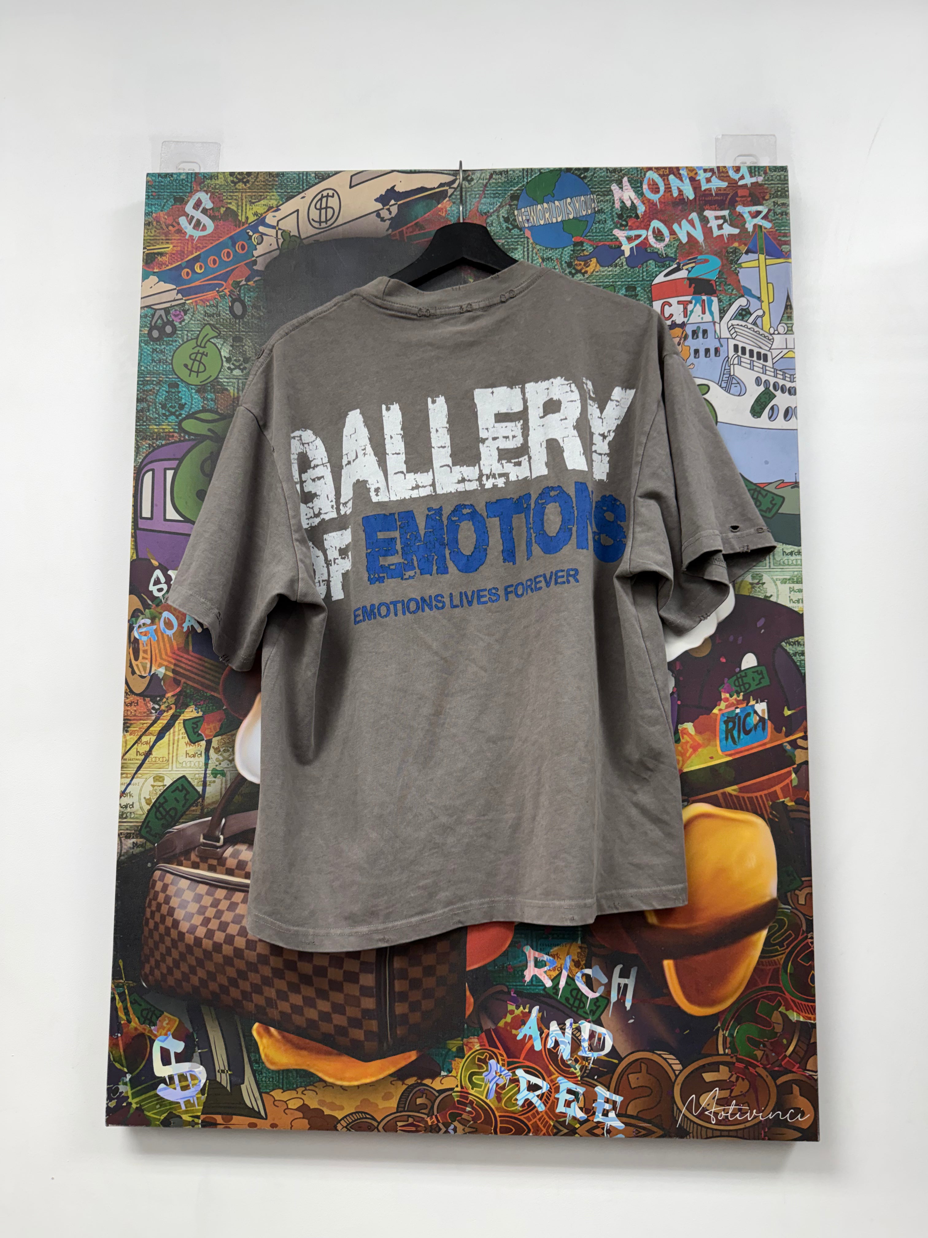 Mixed Emotion Grey Gallery Tee