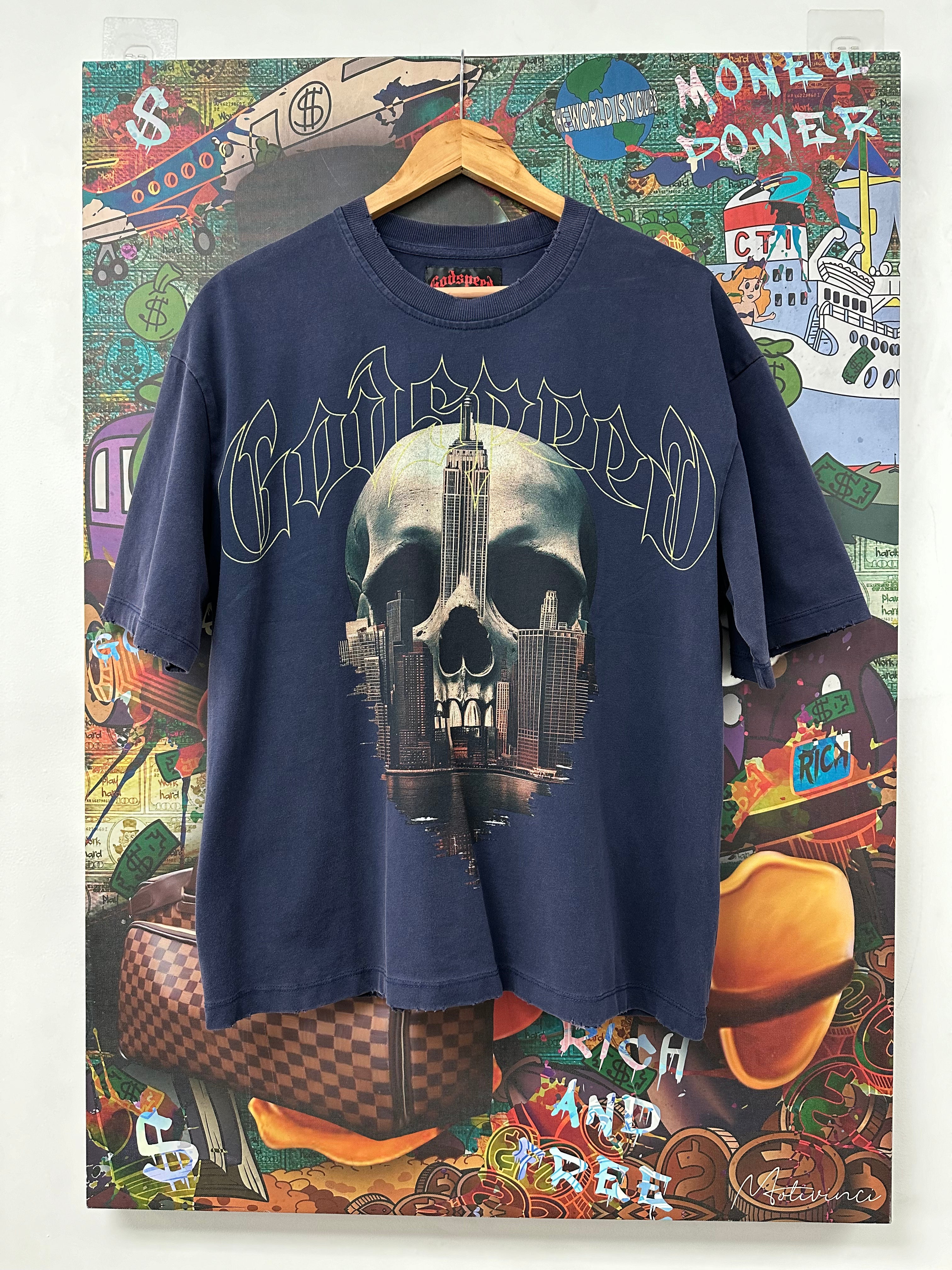 Godspeed Tee Navy Skyline New (S-XL)