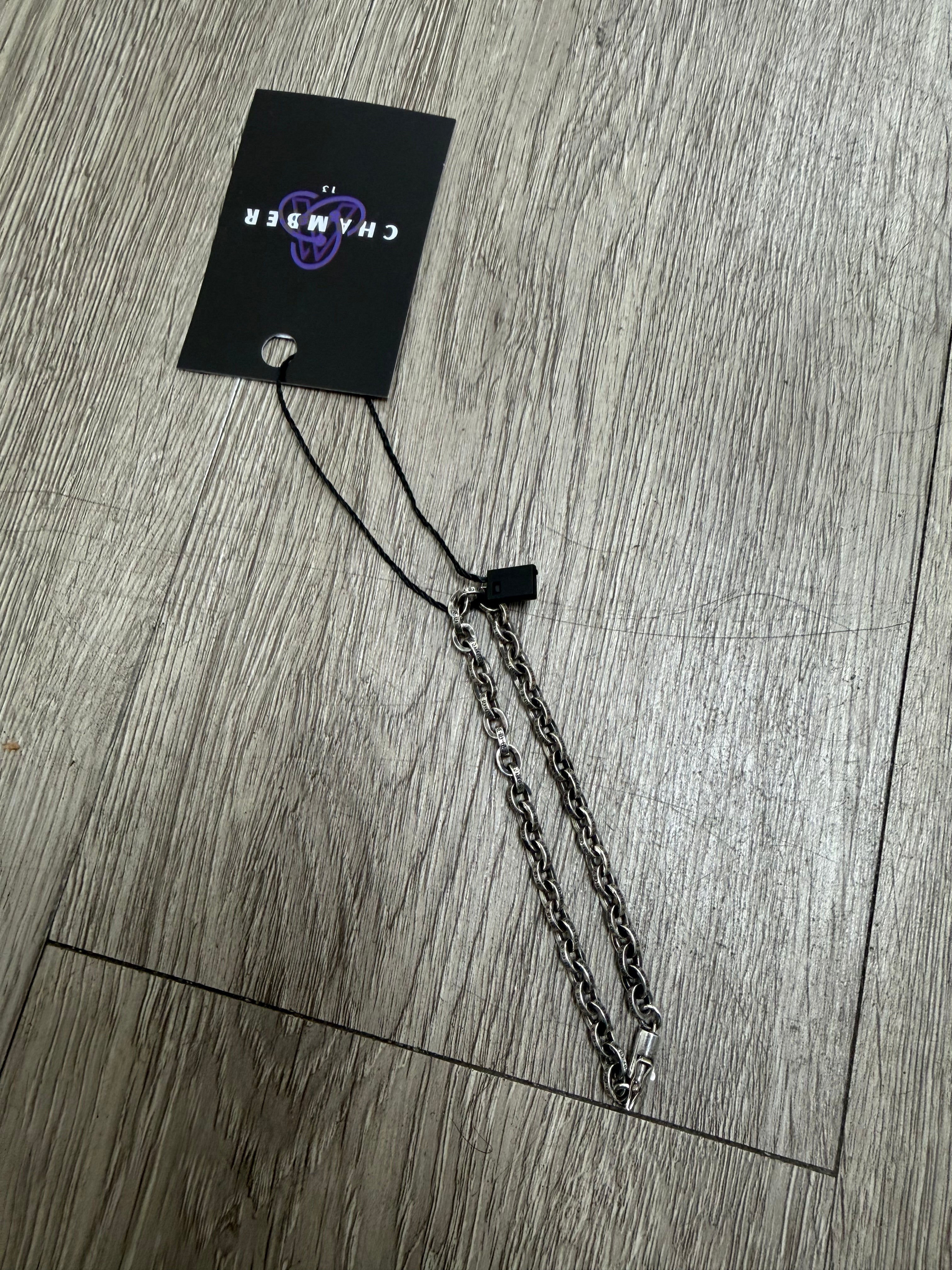 Chrome Hearts Silver Paper Chain Link Bracelet