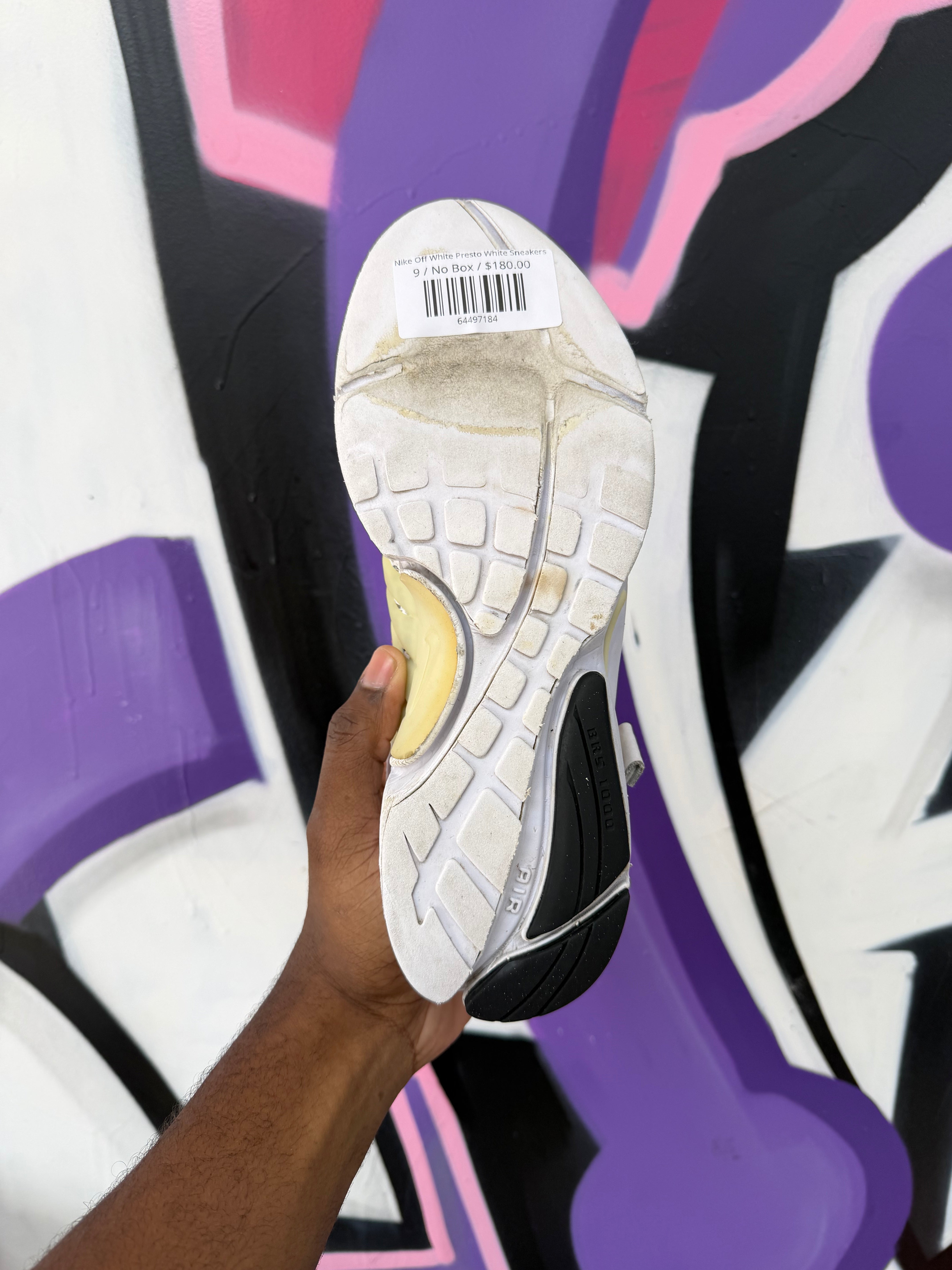 Nike Off White Presto White Sneakers (No Insoles)