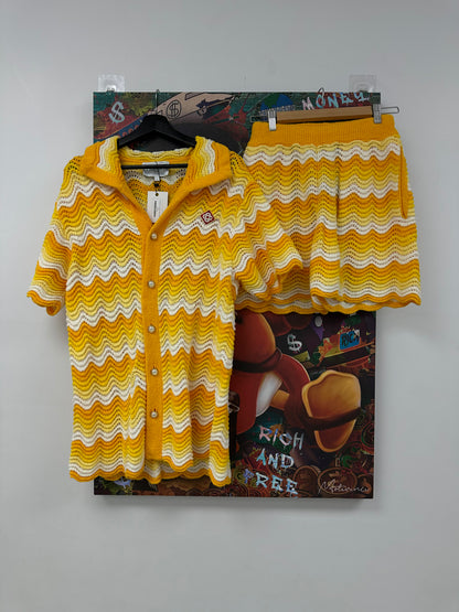 Casablanca Towel Yellow Stripe Set