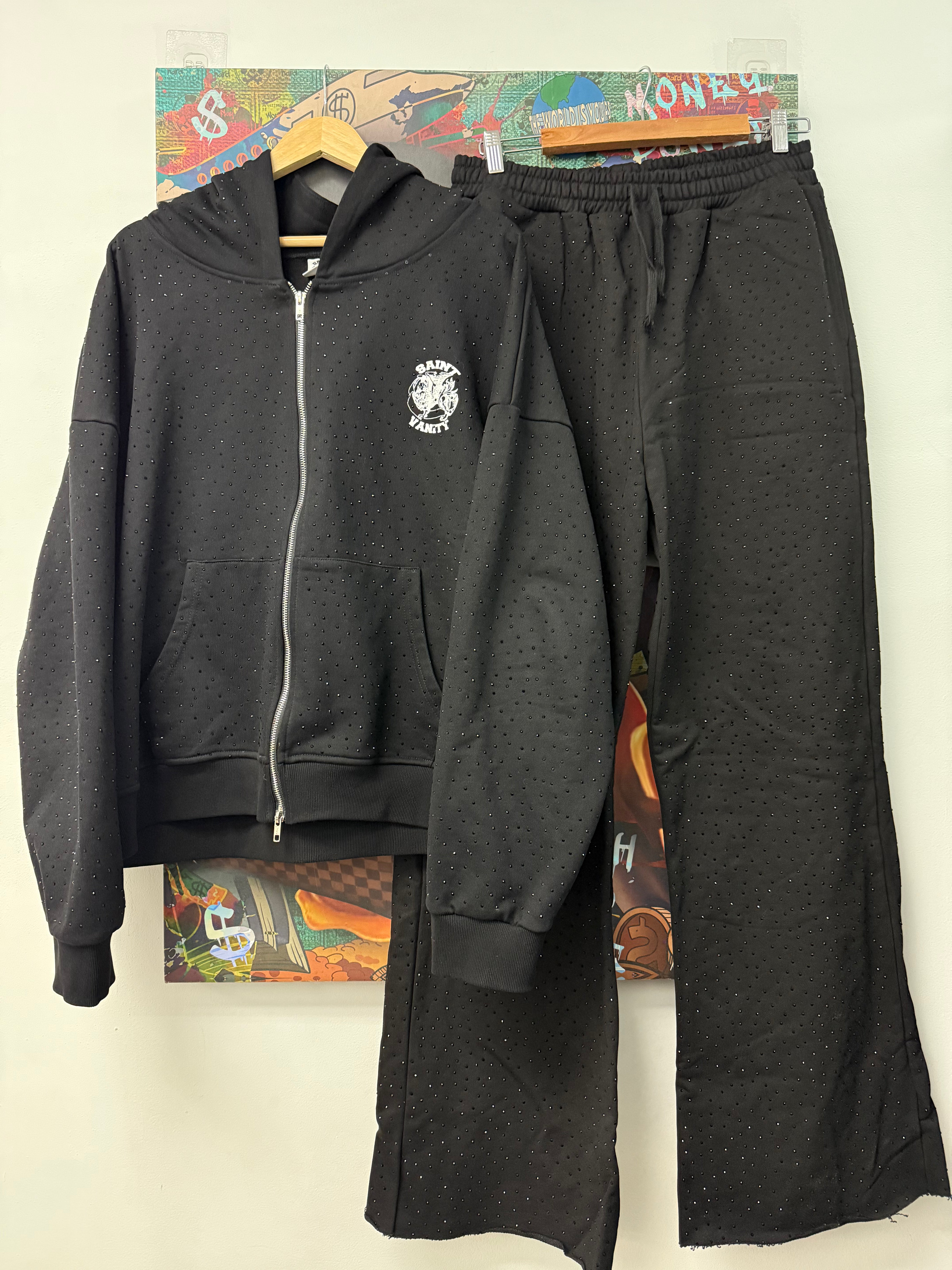 Saint Vanity Black Oreo Sweatsuit