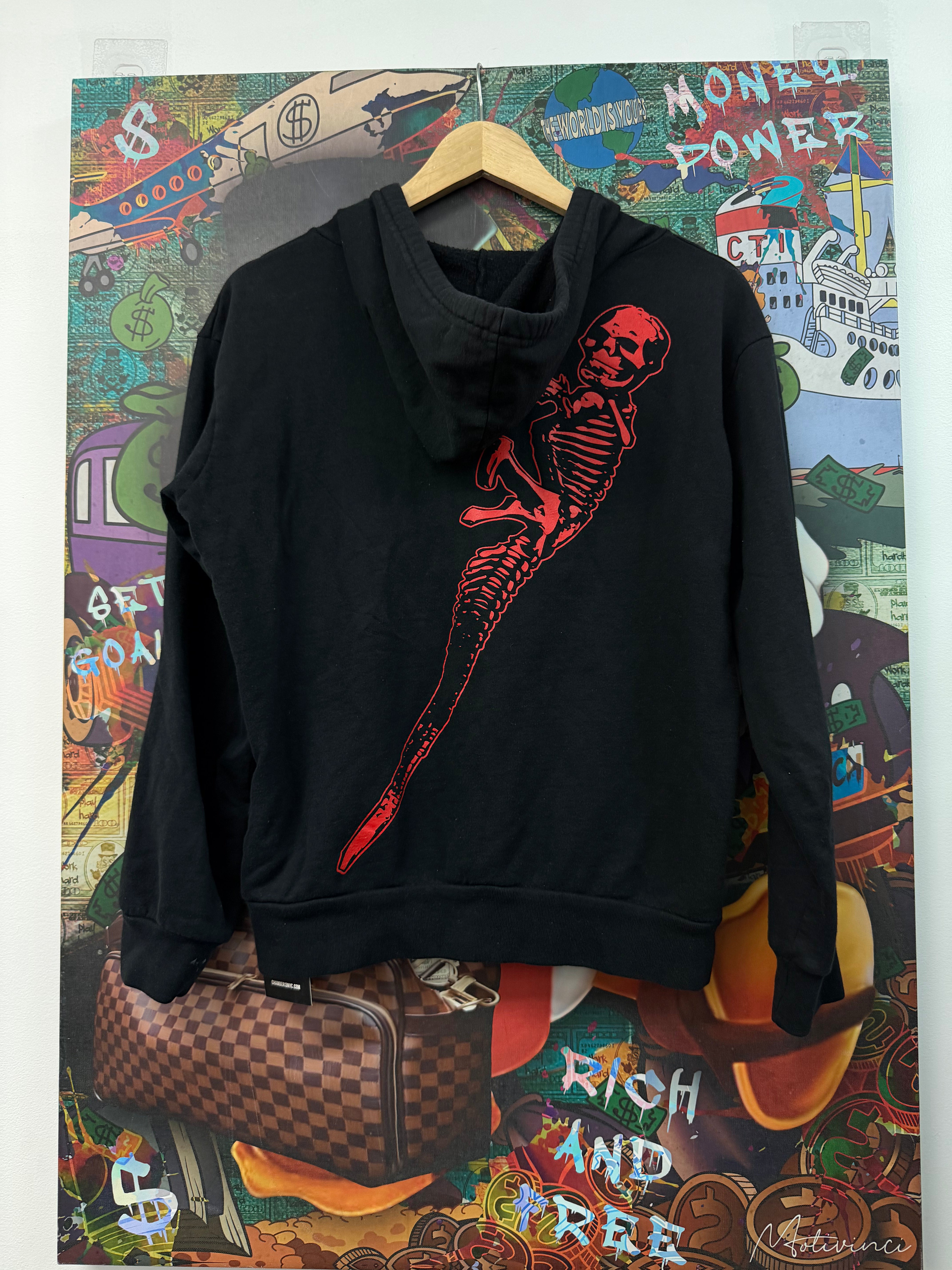 Chrome Hearts Black Foti Zip Up Hoodie