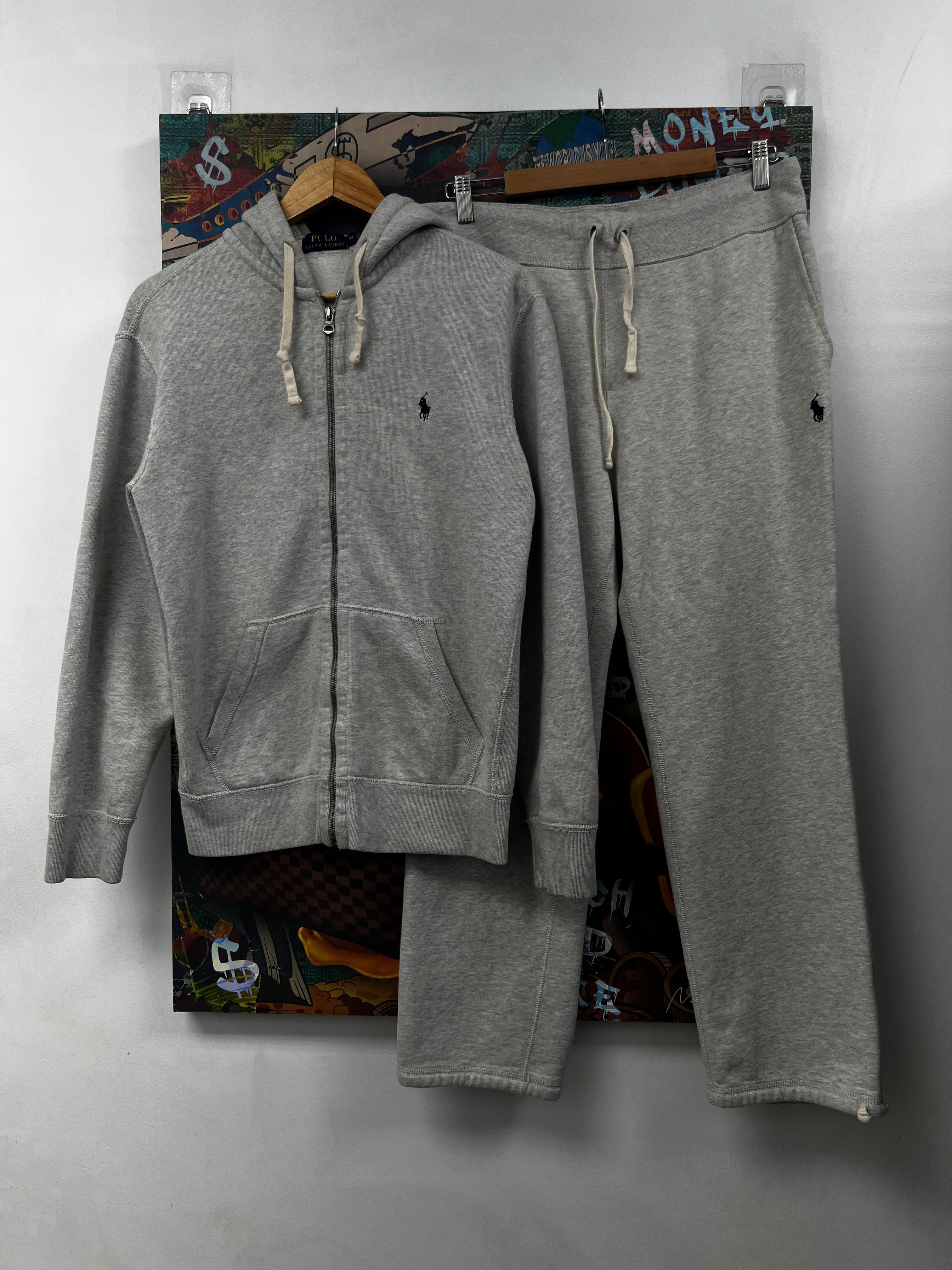Polo Ralph Lauren Light Oatmeal Navy Sweatsuit