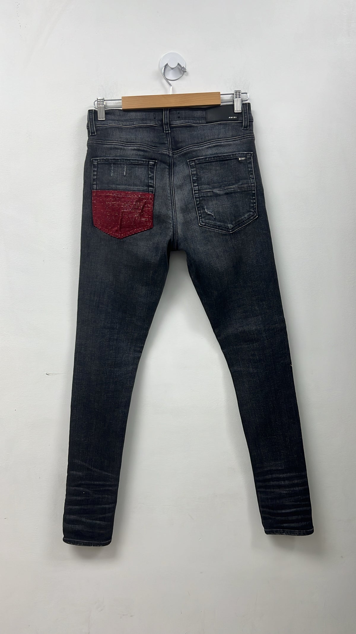Amiri MX1 Grey Luren Patch Jeans