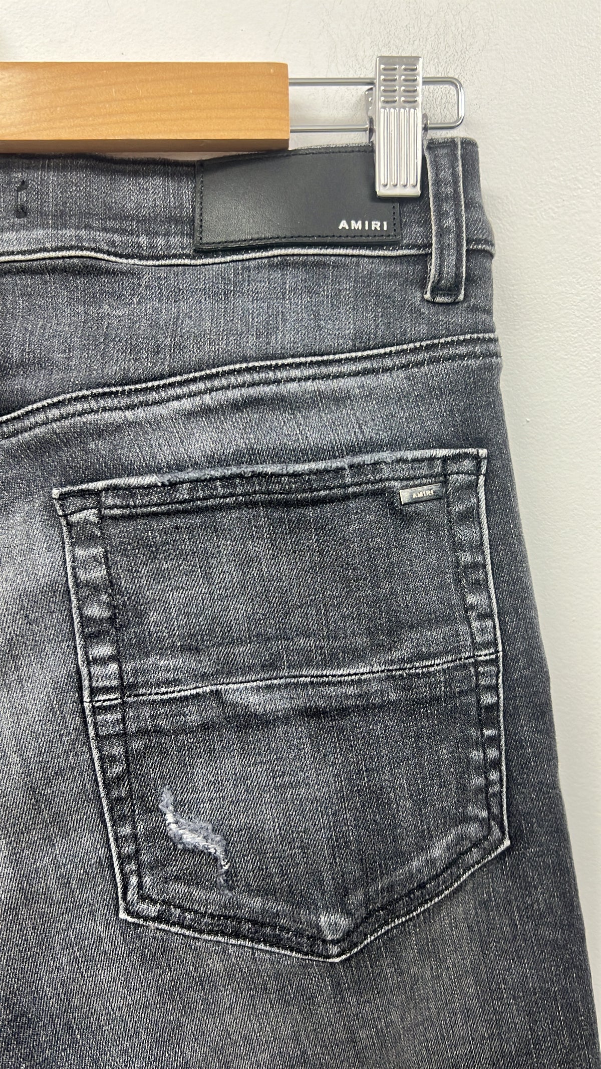 Amiri MX1 Grey Luren Patch Jeans
